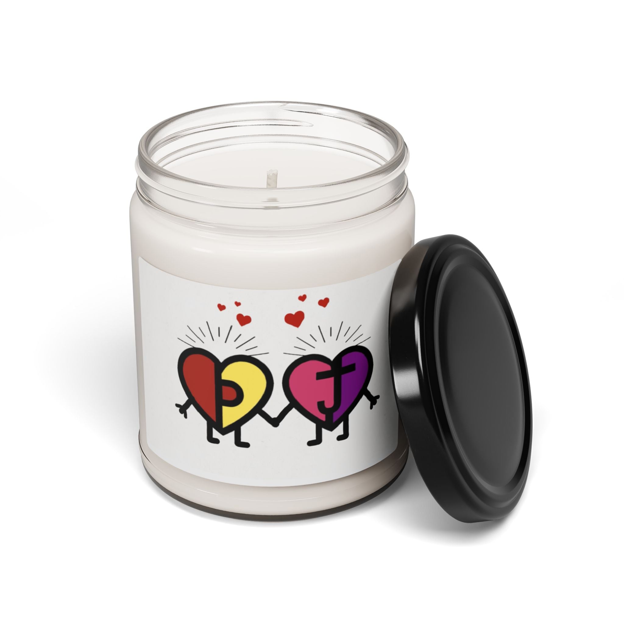 PJ & Joy Passionoy Mascots Scented Soy Candle - 9oz Natural Wax Candle with Custom Label