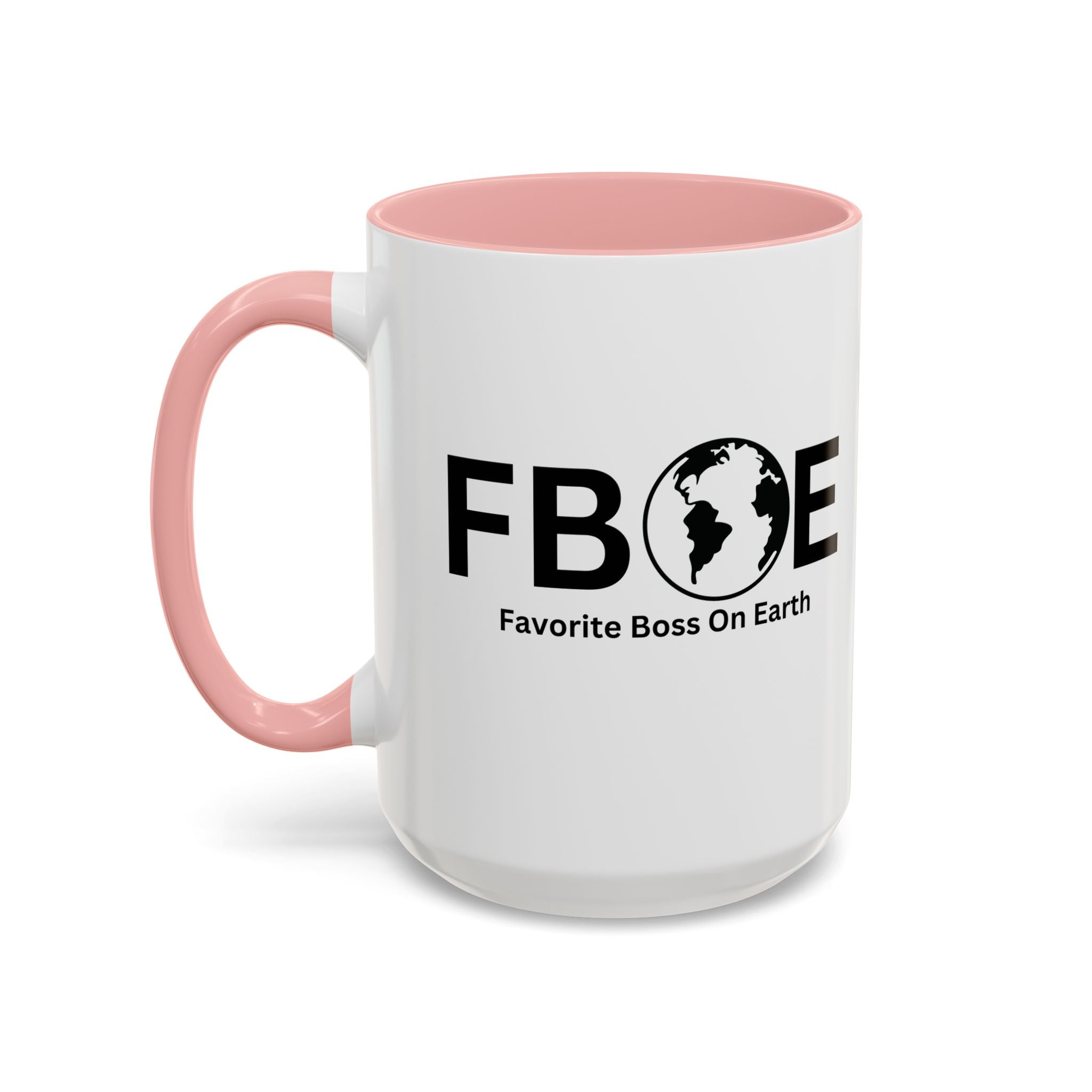 Favorite Boss On Earth (FBOE) Accent Coffee Mug (11oz, 15oz)