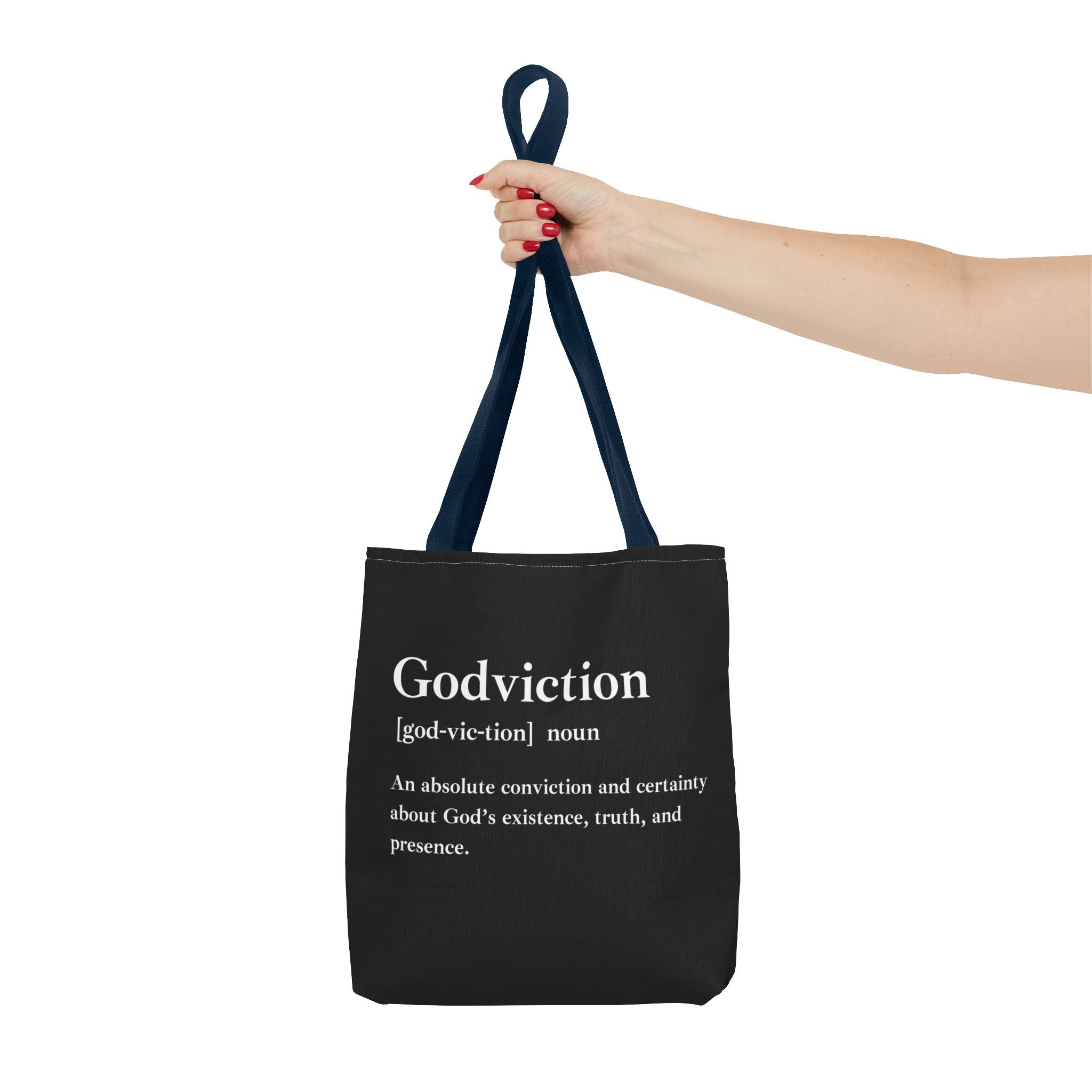Godviction Tote Bag - Custom Printed Stylish and Functional Tote
