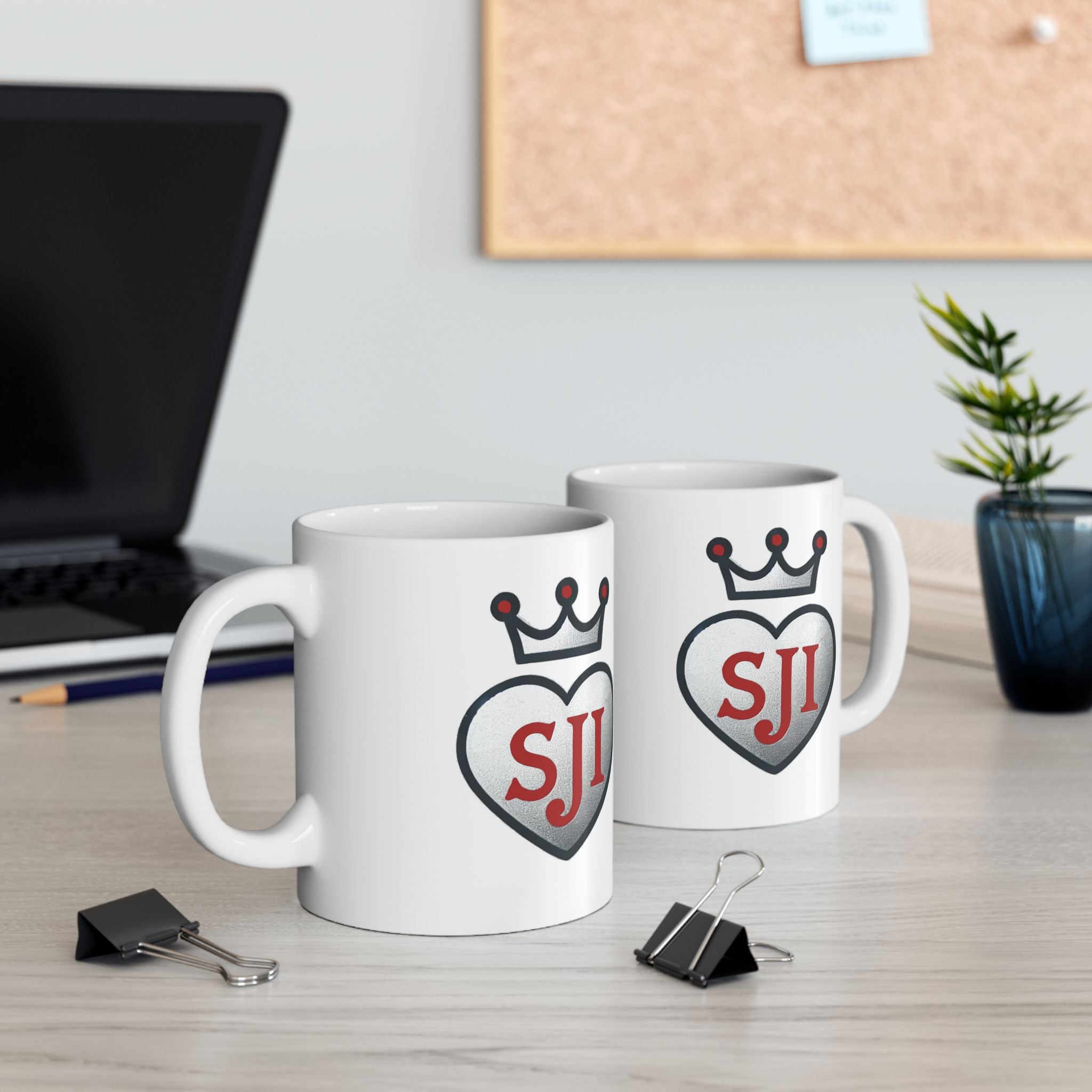 Senior Joy Initiative Logo Accent Coffee Mug (11oz, 15oz)