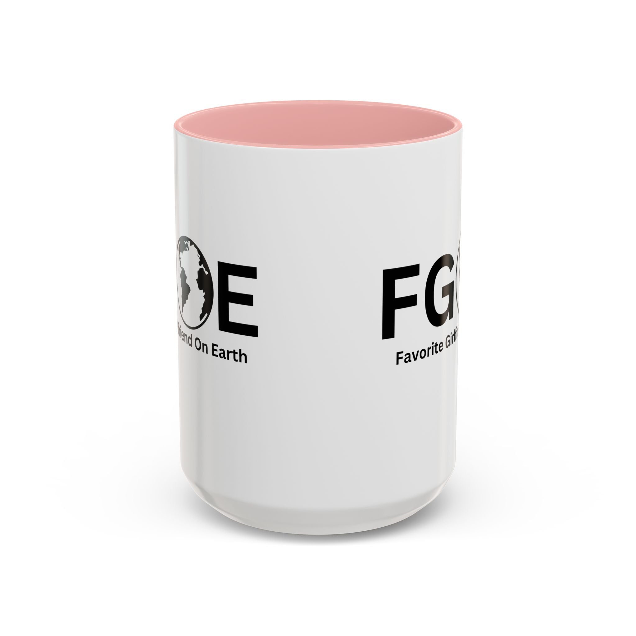 Favorite Girlfriend On Earth (FGOE) Accent Coffee Mug (11oz, 15oz)