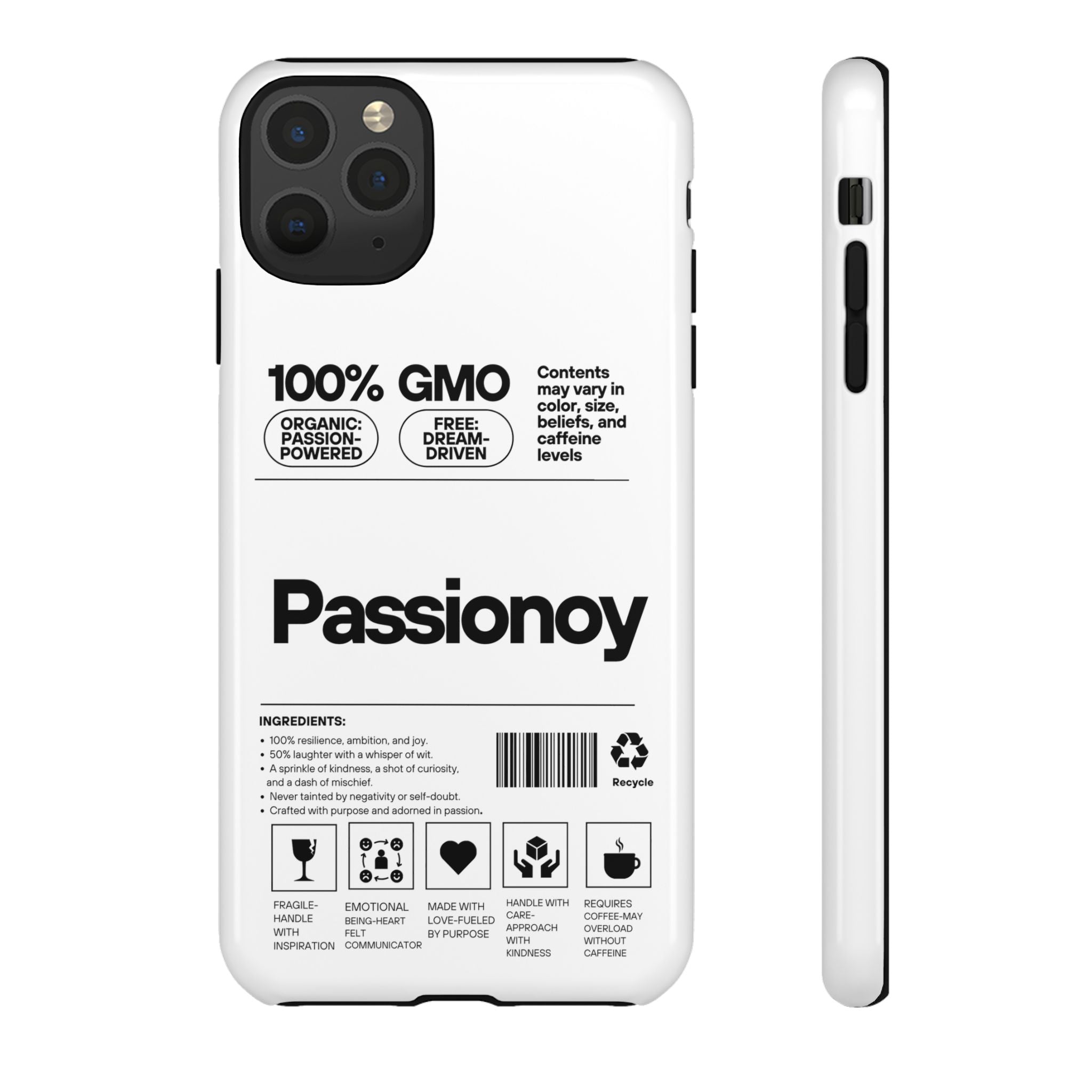 Passionoy Label Tough Cases - Custom Protective Phone Cases for iPhone, Samsung Galaxy, and Google Pixel