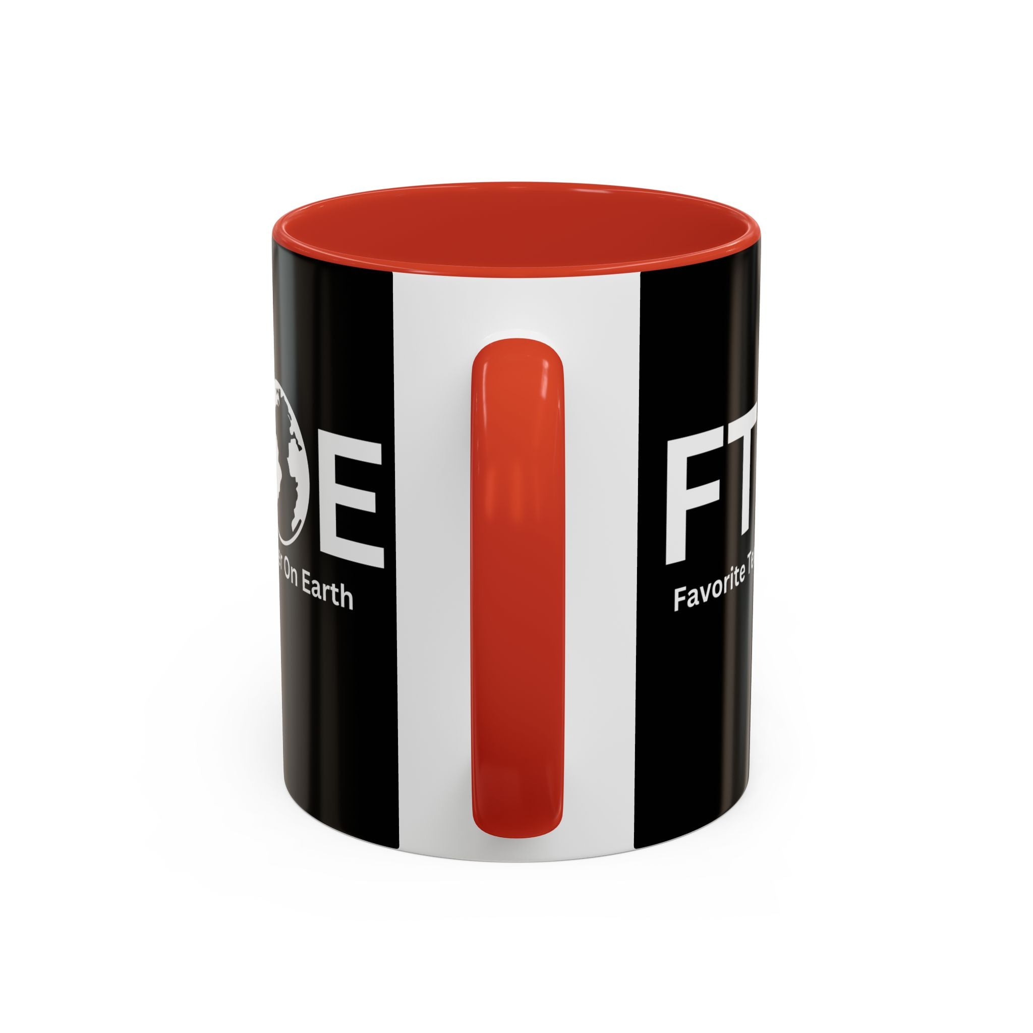 Favorite Teacher On Earth (FTOE) Accent Coffee Mug (11oz, 15oz)