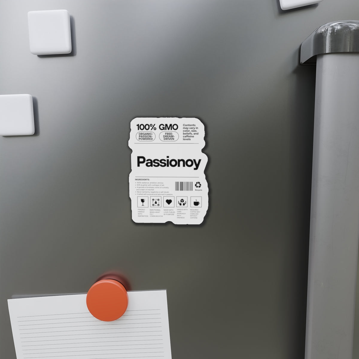 Passionoy Label Die-Cut Magnets - Customizable Flexible Vinyl Magnets