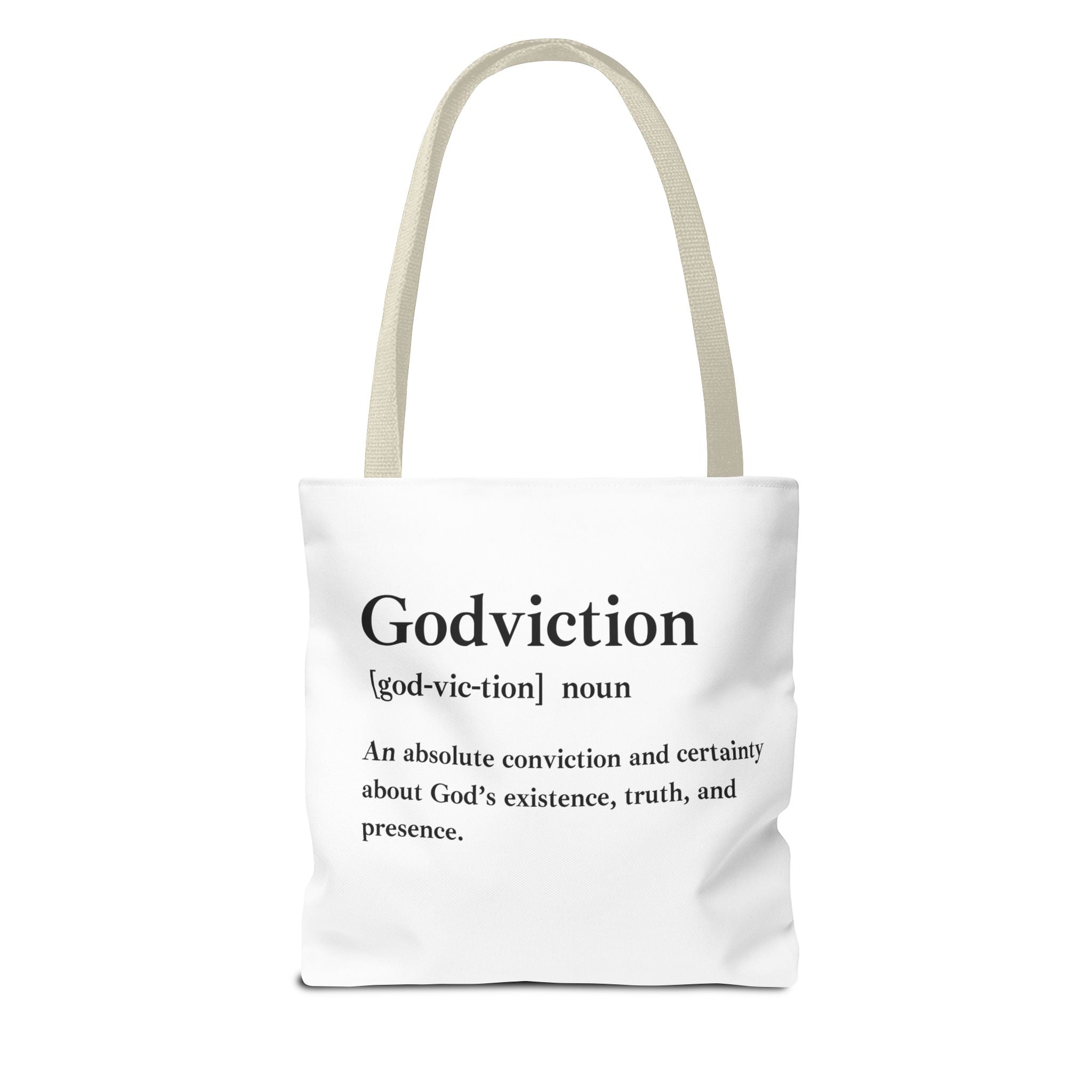 Godviction Tote Bag - Custom Printed Stylish and Functional Tote