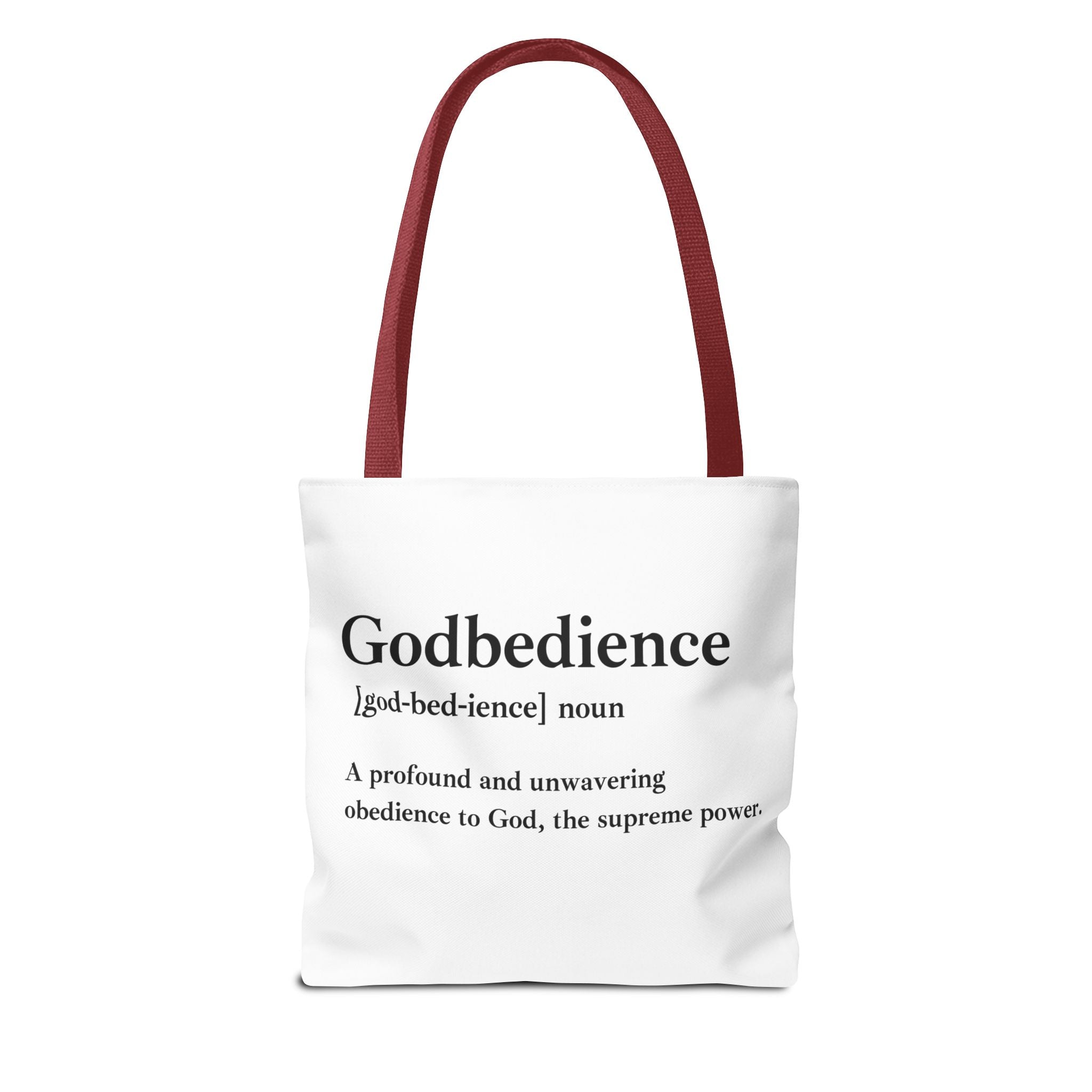 Godbedience Tote Bag - Custom Printed Stylish and Functional Tote