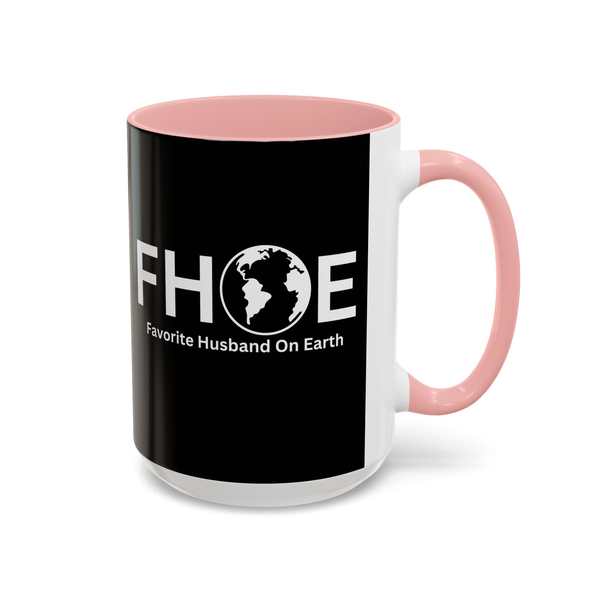 Favorite Husband On Earth (FHOE) Accent Coffee Mug (11oz, 15oz)