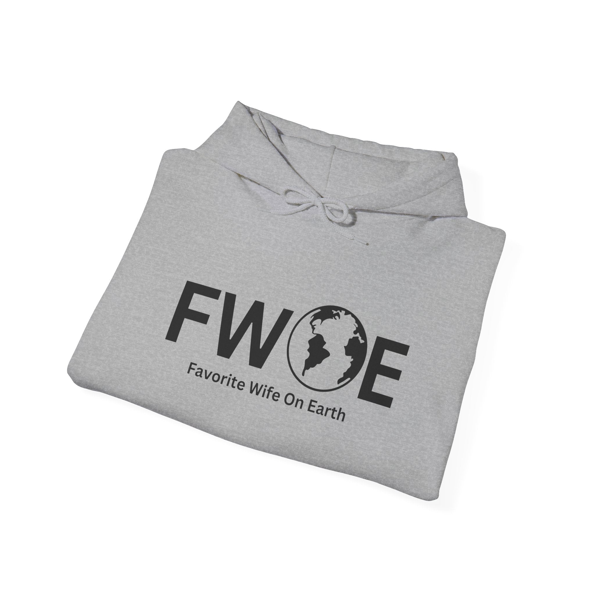 Favorite Wife On Earth (FWOE) Hooded Sweatshirt - Cozy and Stylish Hoodie for Cold Days