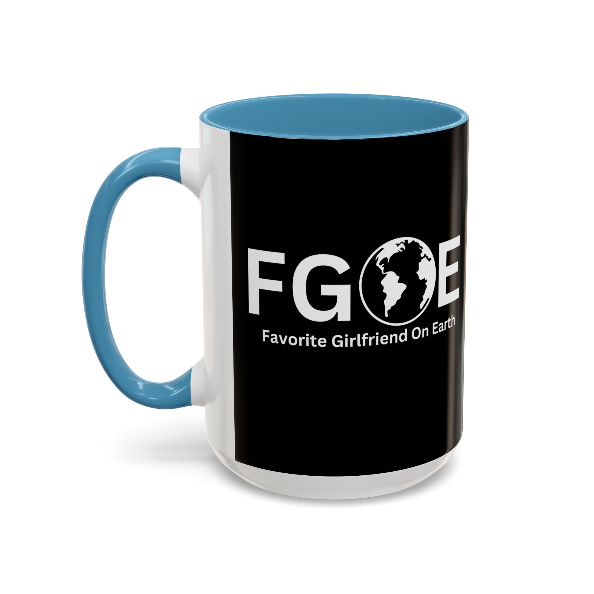 Favorite Girlfriend On Earth (FGOE) Accent Coffee Mug (11oz, 15oz)