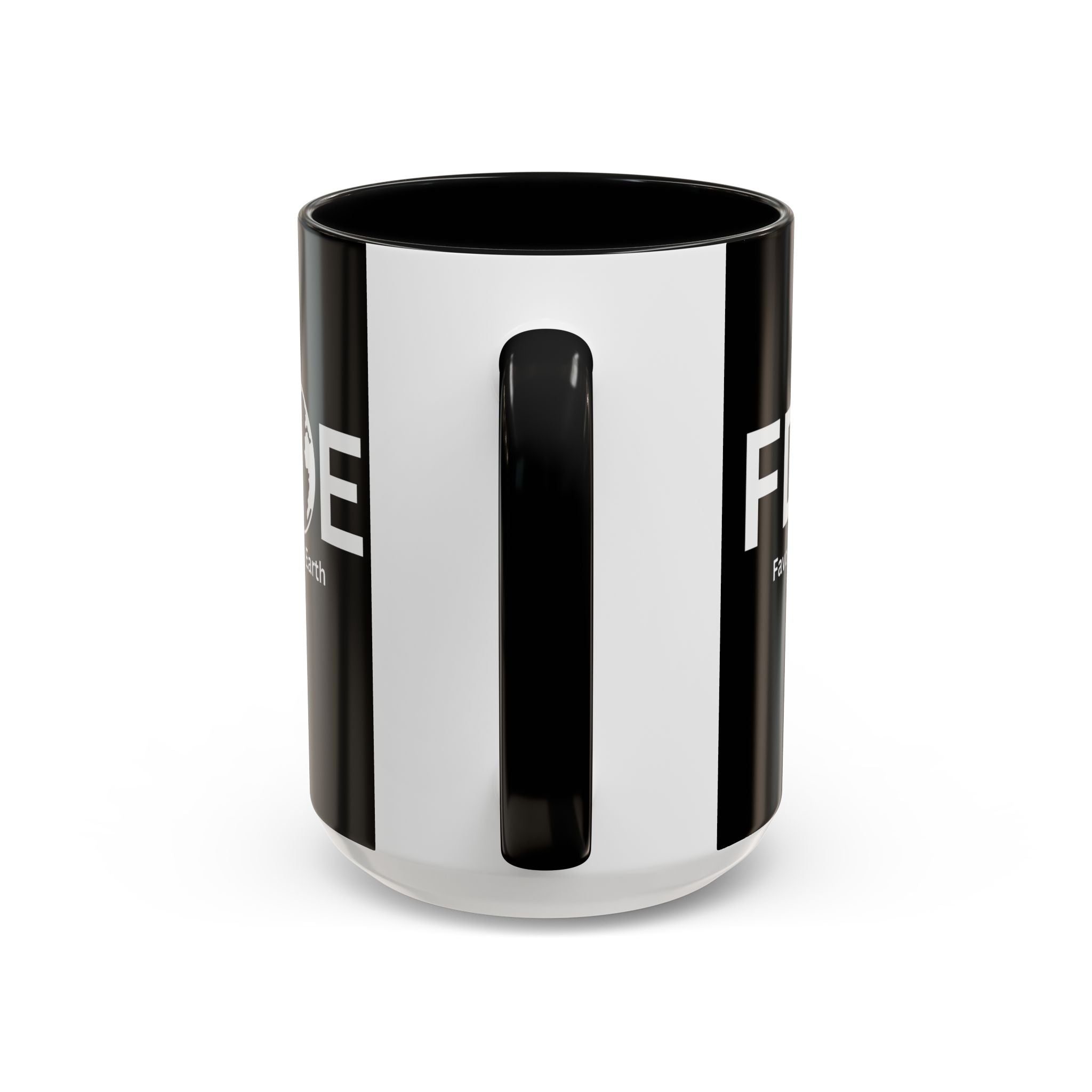 Favorite Dad On Earth (FDOE) Accent Coffee Mug (11oz, 15oz)