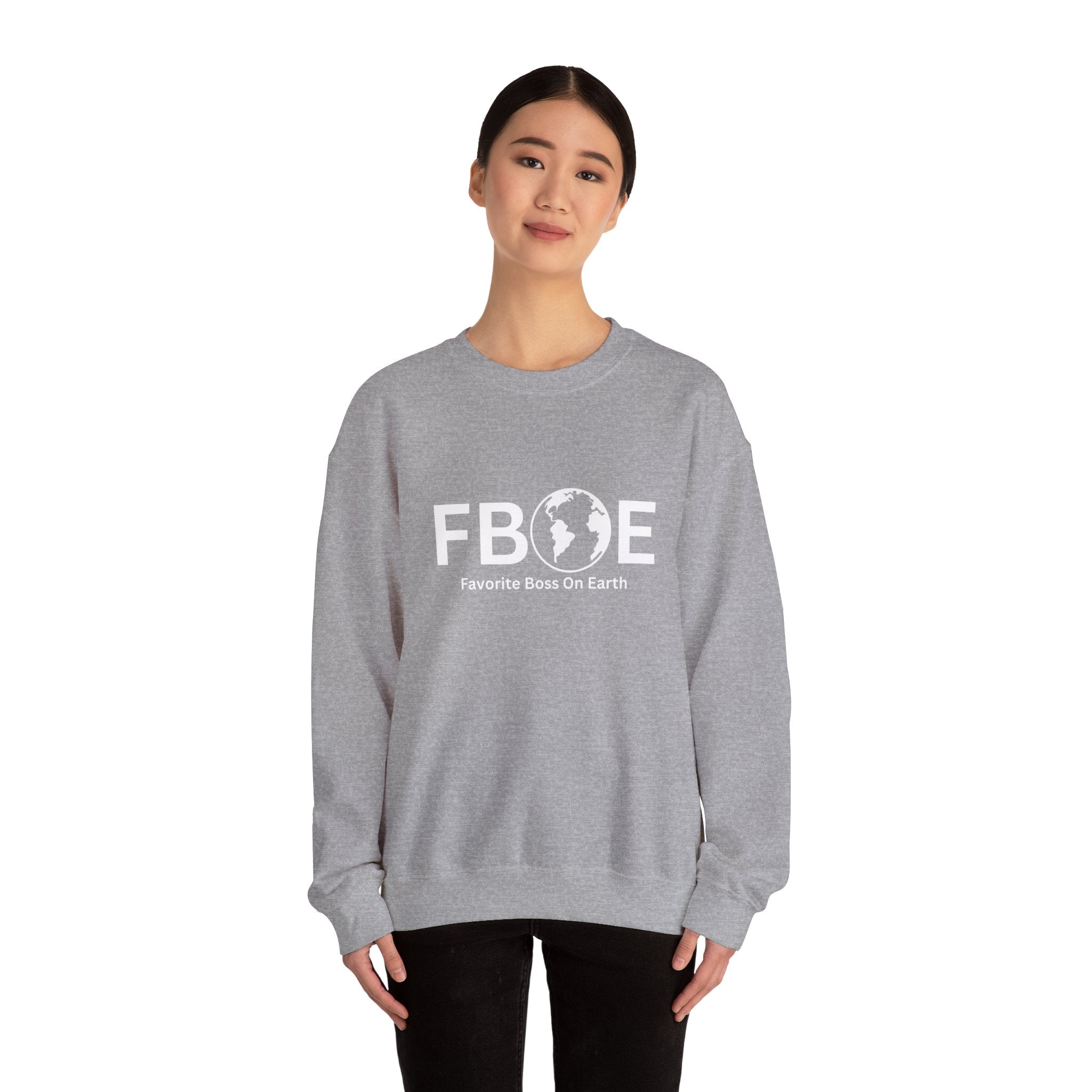 Favorite Boss On Earth (FBOE) - Unisex Heavy Blend Crewneck Sweatshirt