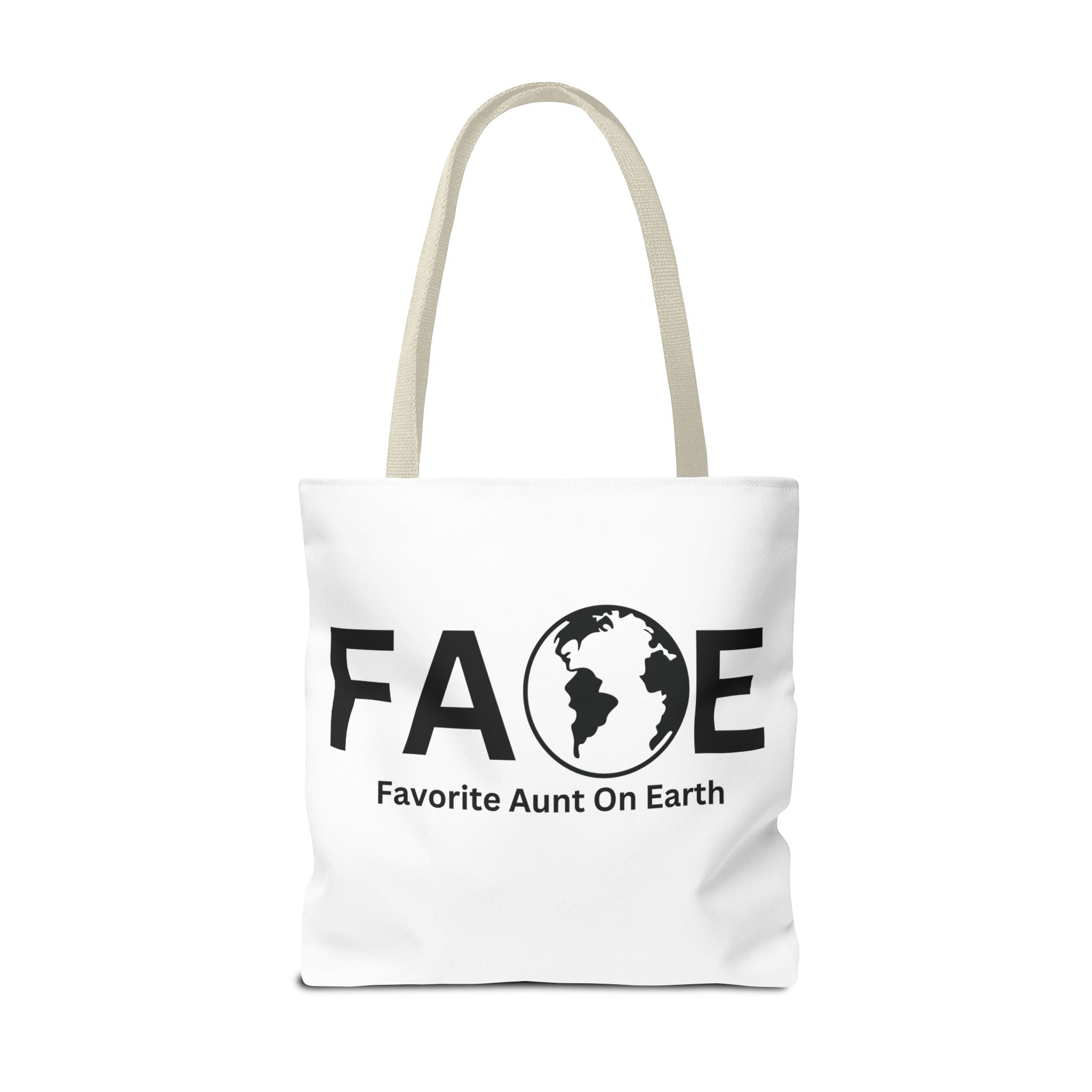 Favorite Aunt On Earth (FAOE) Tote Bag - Custom Printed Stylish and Functional Tote