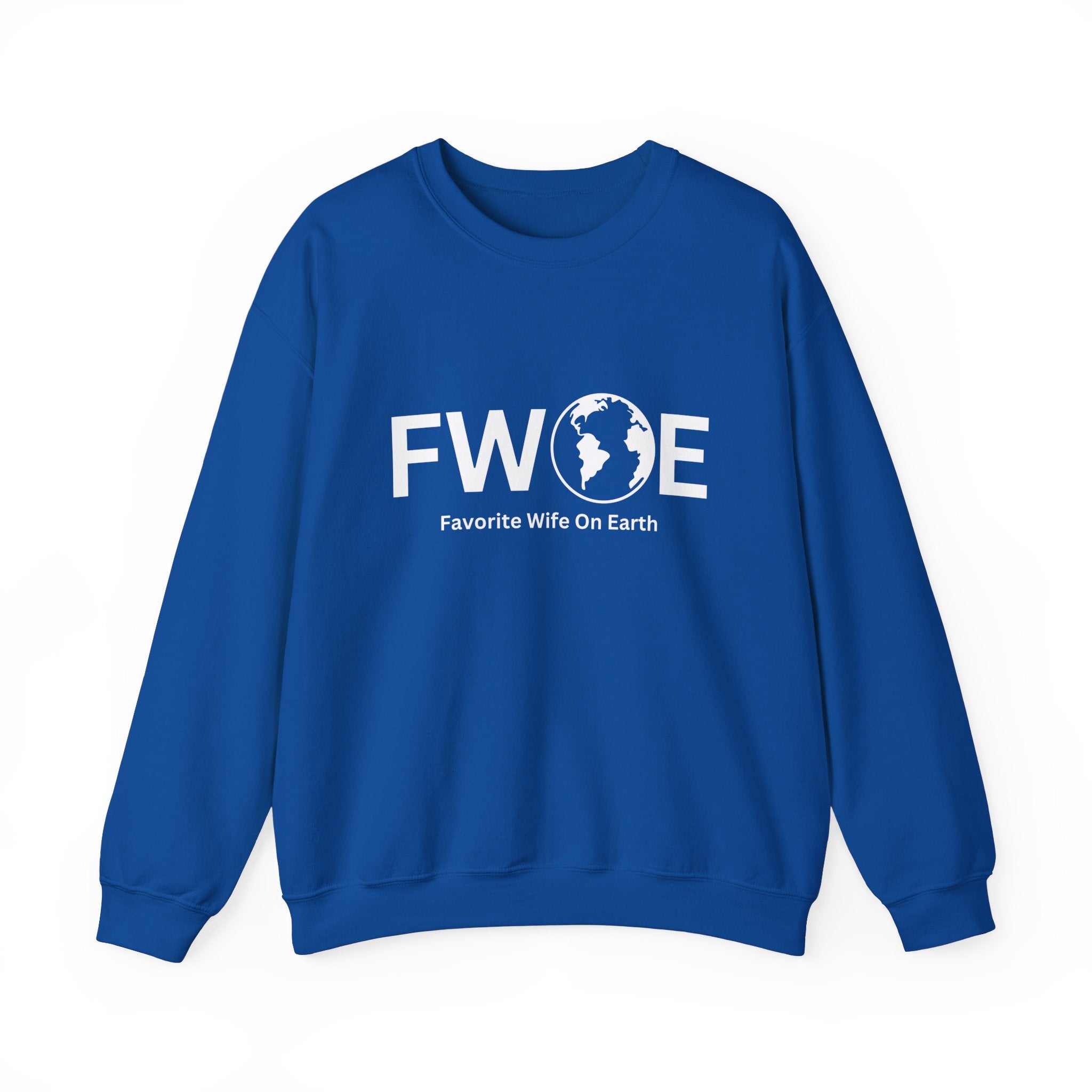 Favorite Wife On Earth (FWOE) Crewneck Sweatshirt - Cozy and Stylish Hoodie for Cold Days