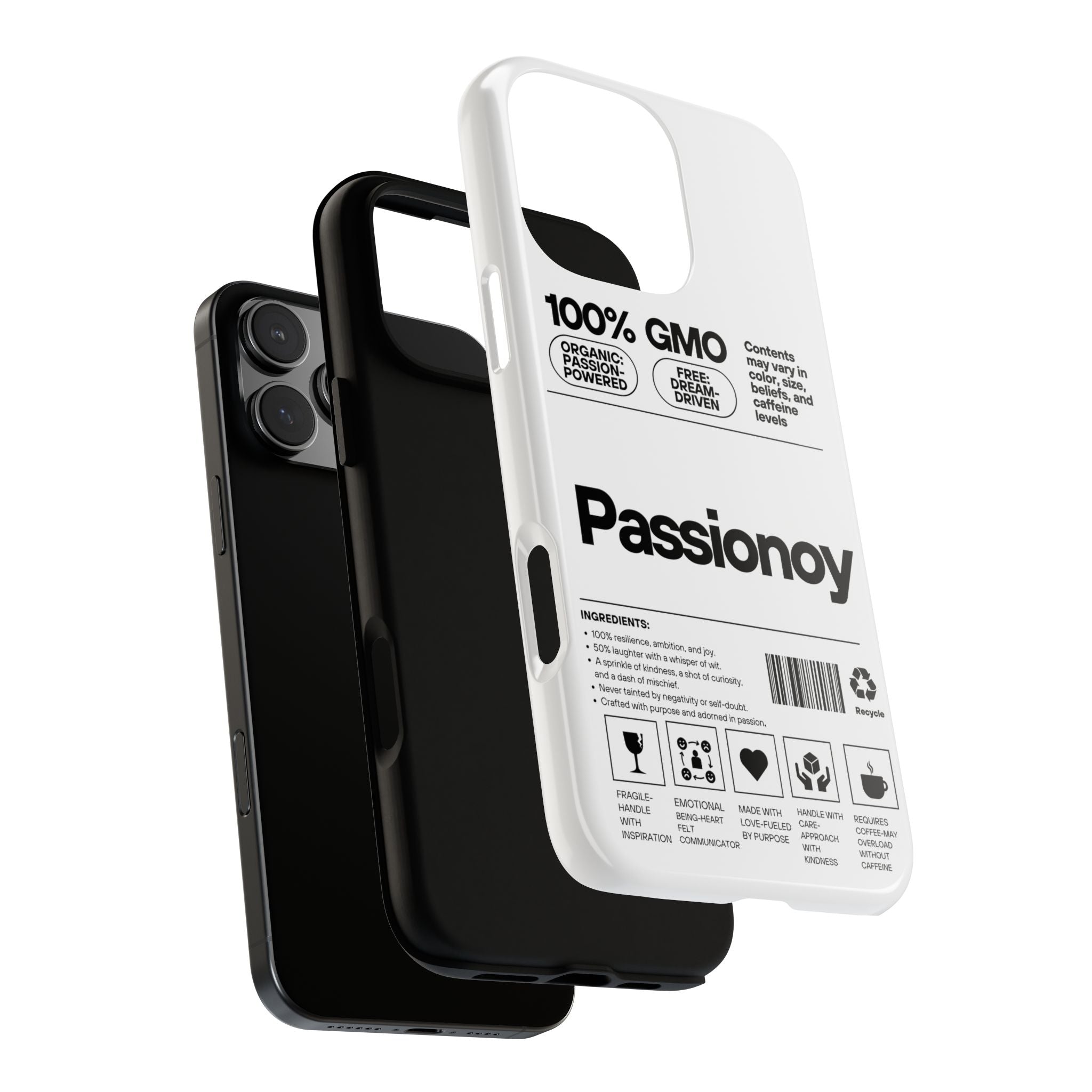 Passionoy Label Tough Cases - Custom Protective Phone Cases for iPhone, Samsung Galaxy, and Google Pixel