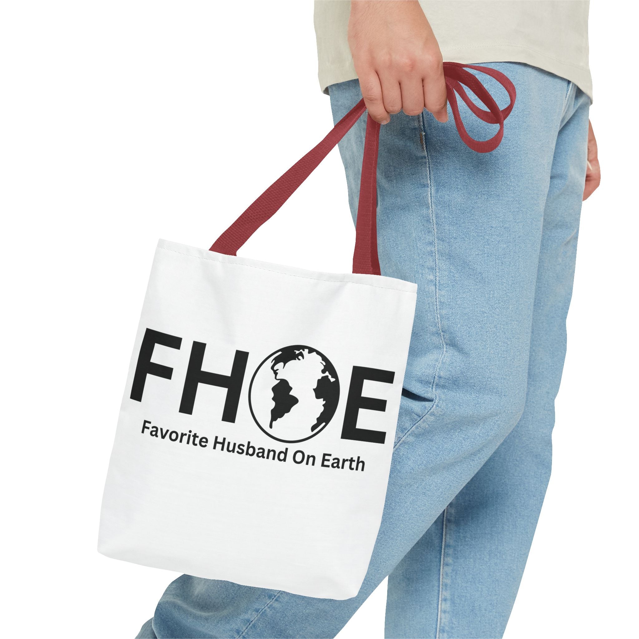 Favorite Husband On Earth (FHOE) Tote Bag - Custom Printed Stylish and Functional Tote