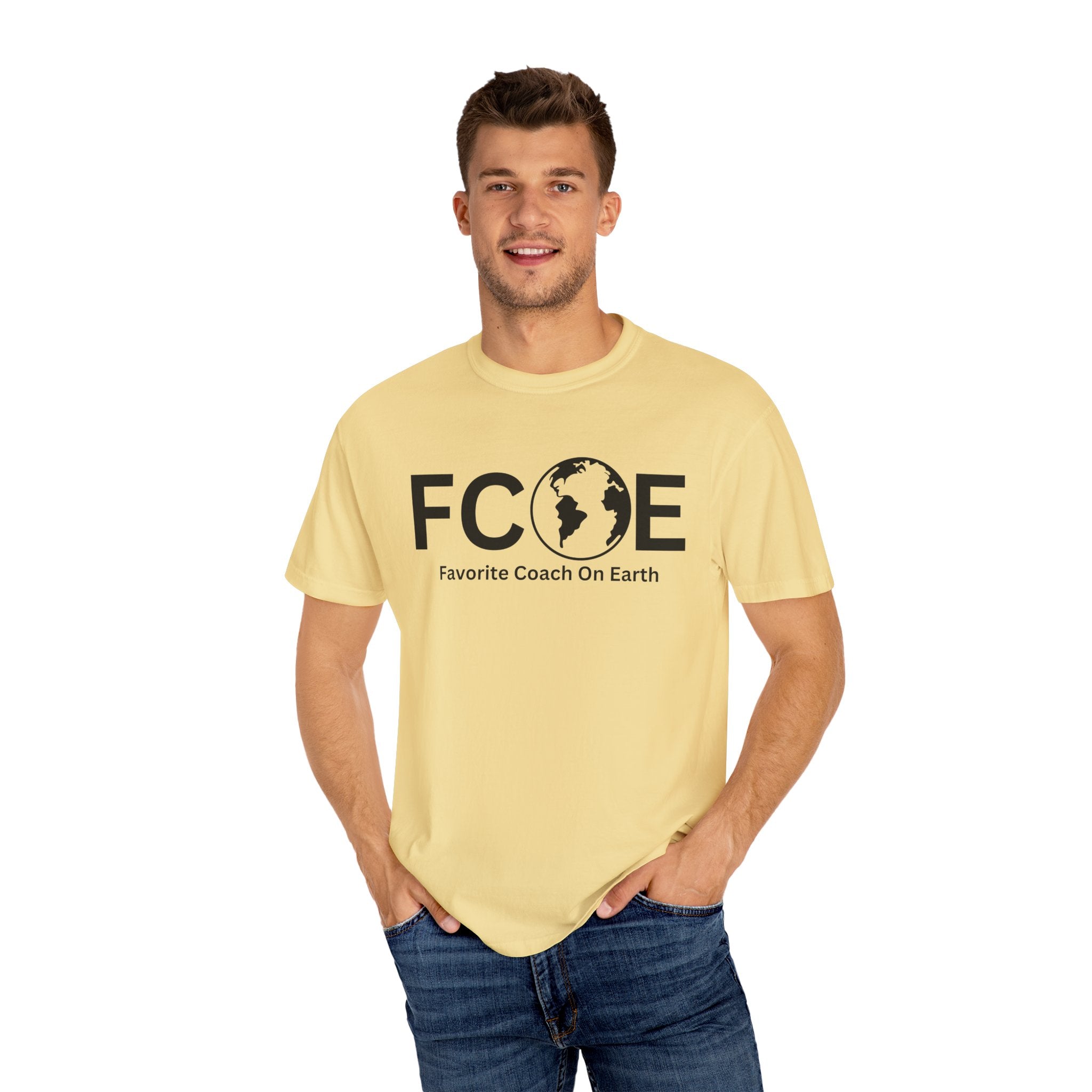 Favorite Coach On Earth (FCOE) - Comfort Colors 1717 Garment-Dyed T-Shirt