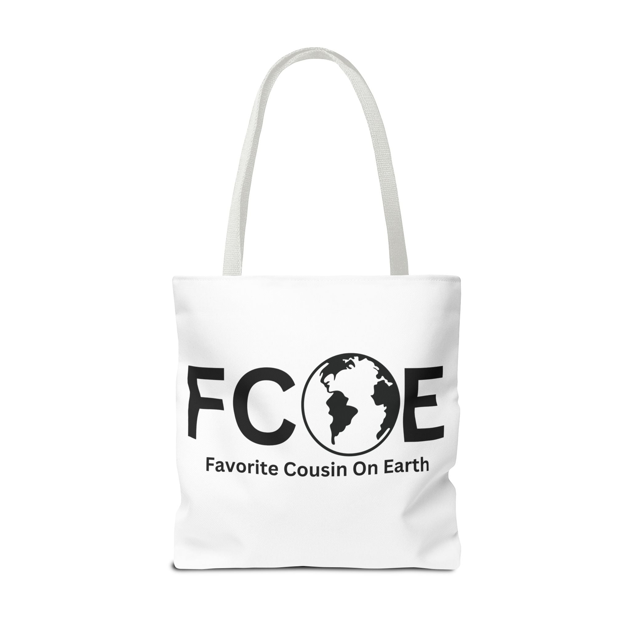 Favorite Cousin On Earth (FCOE) Tote Bag - Custom Printed Stylish and Functional Tote
