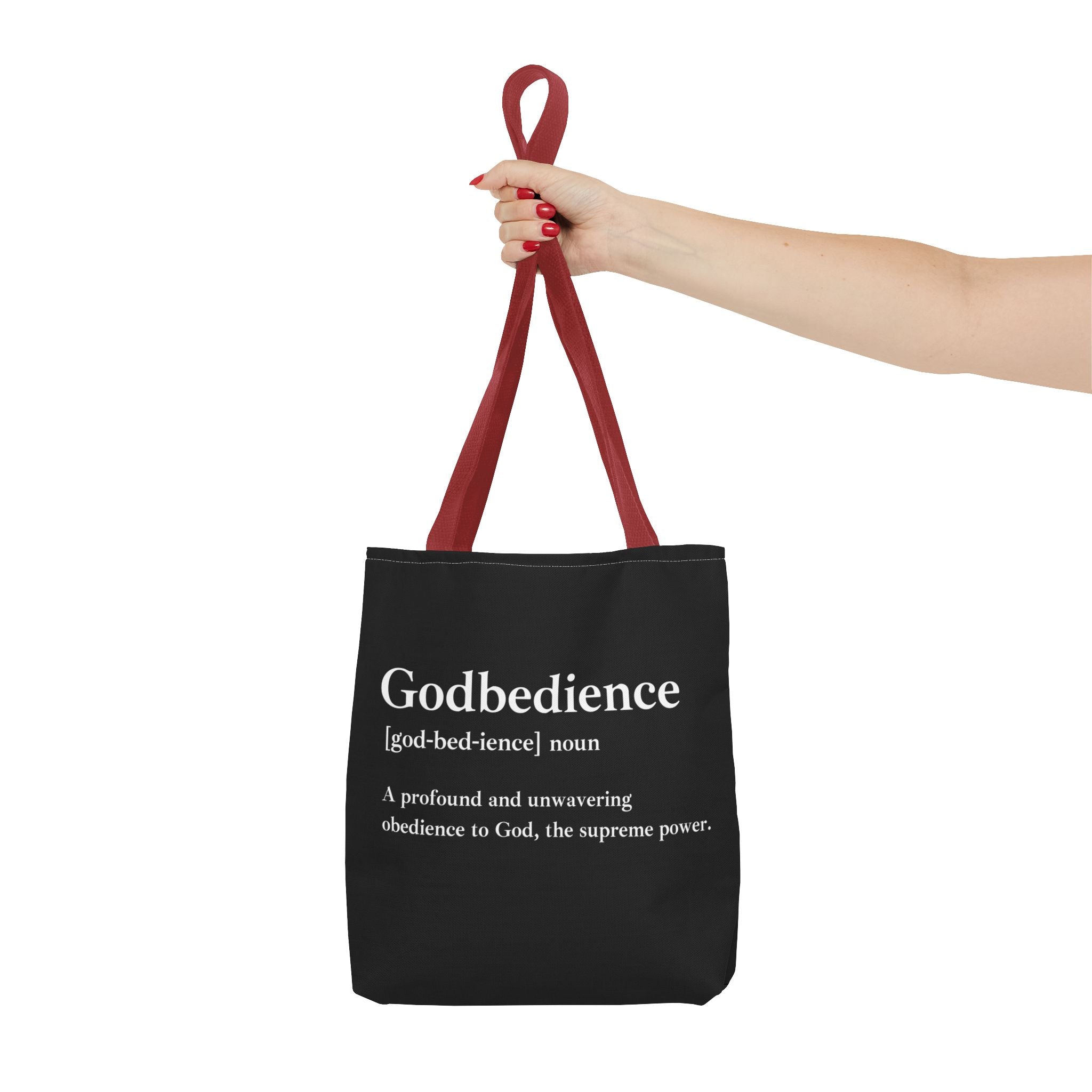 Godbedience Tote Bag - Custom Printed Stylish and Functional Tote