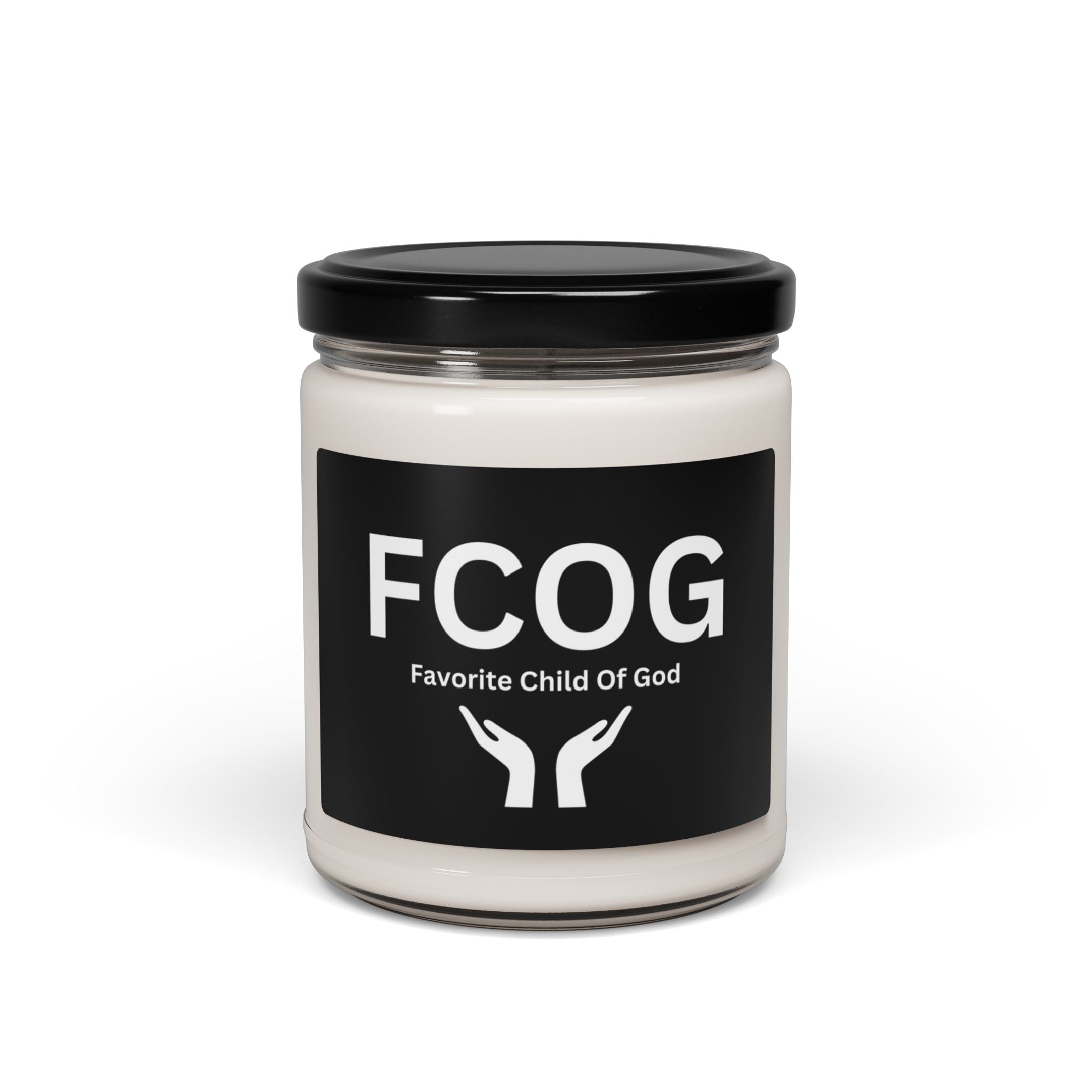 Favorite Child of God (FCOG) Scented Soy Candle - 9oz Natural Wax Candle with Custom Label