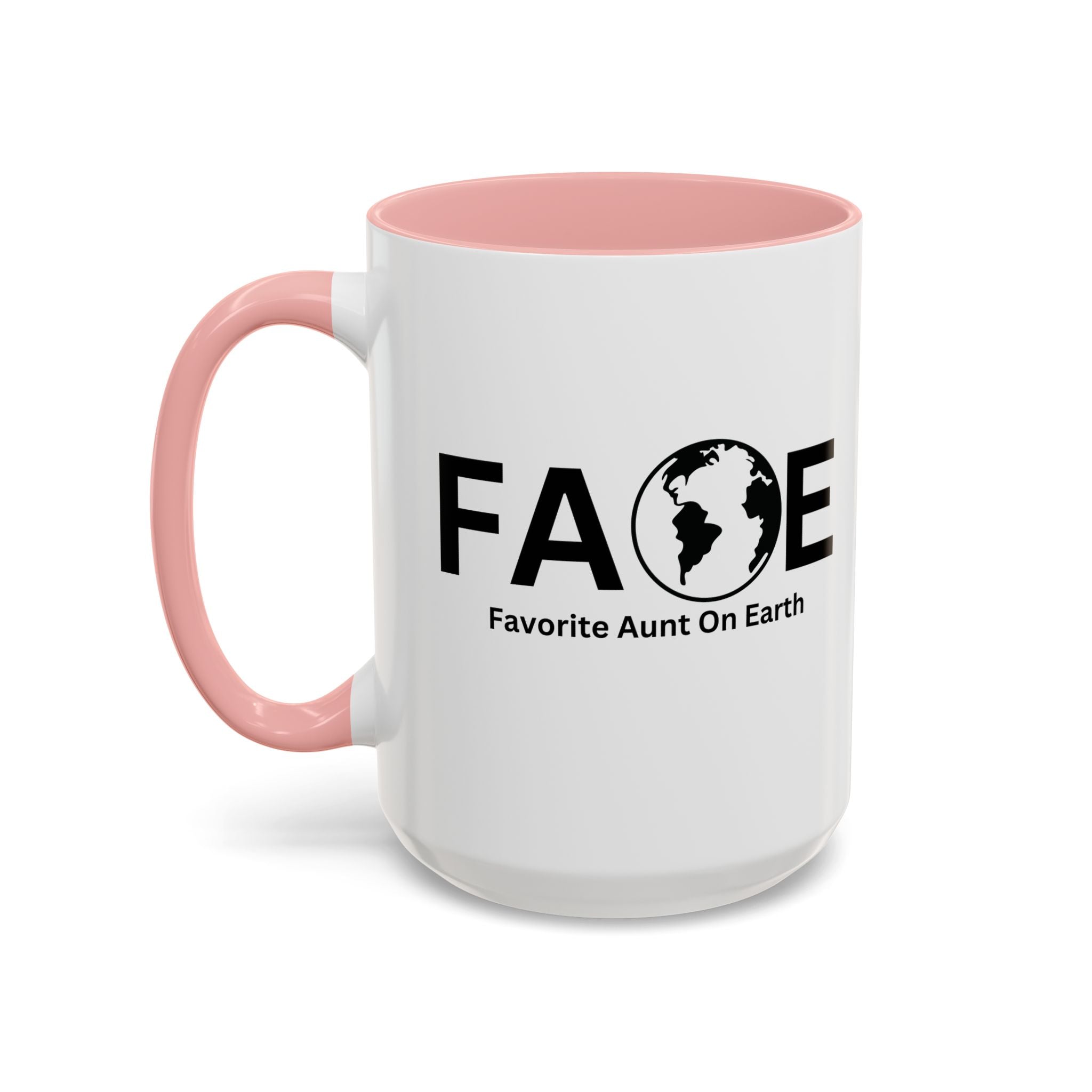 Favorite Aunt On Earth (FAOE) Accent Coffee Mug (11oz, 15oz)