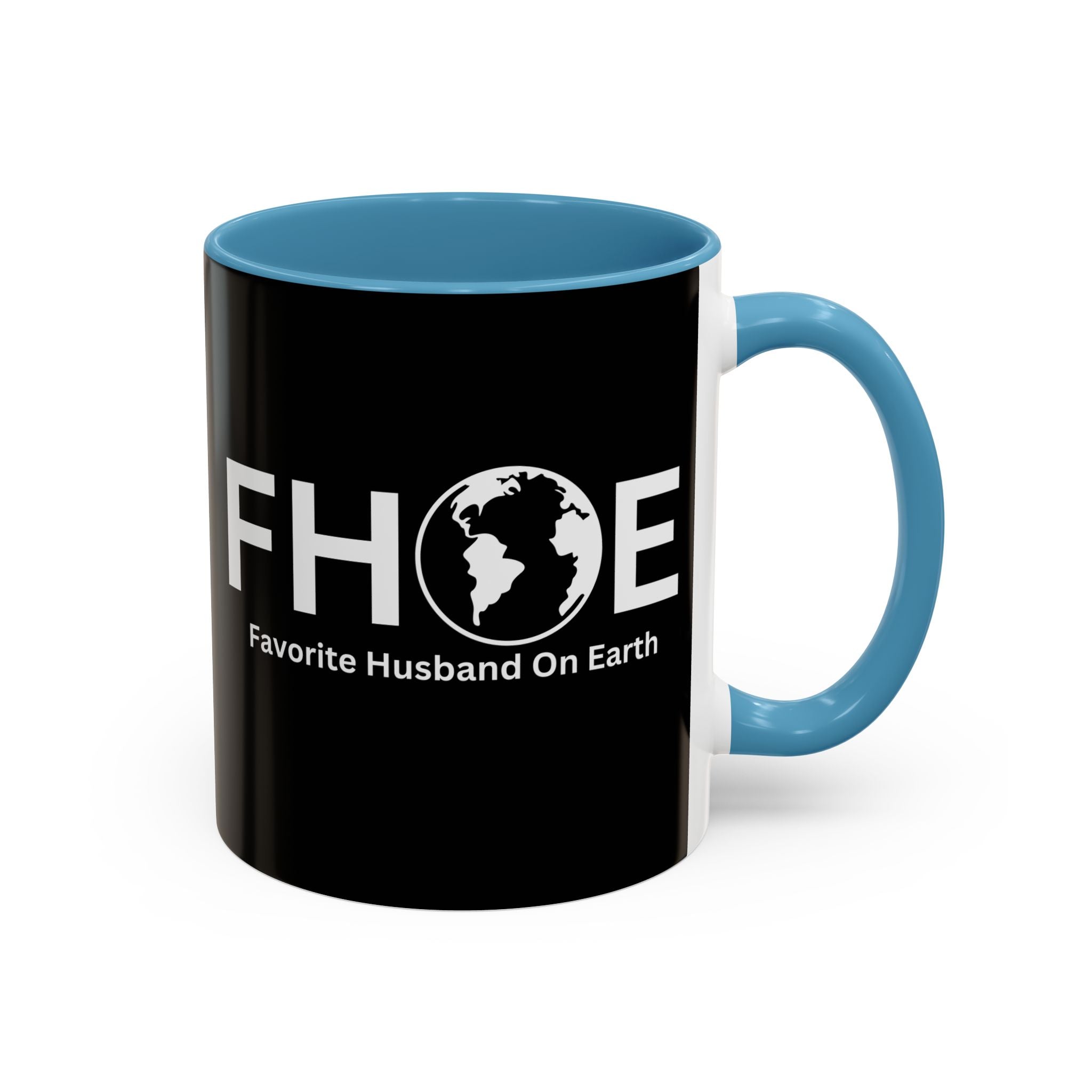Favorite Husband On Earth (FHOE) Accent Coffee Mug (11oz, 15oz)