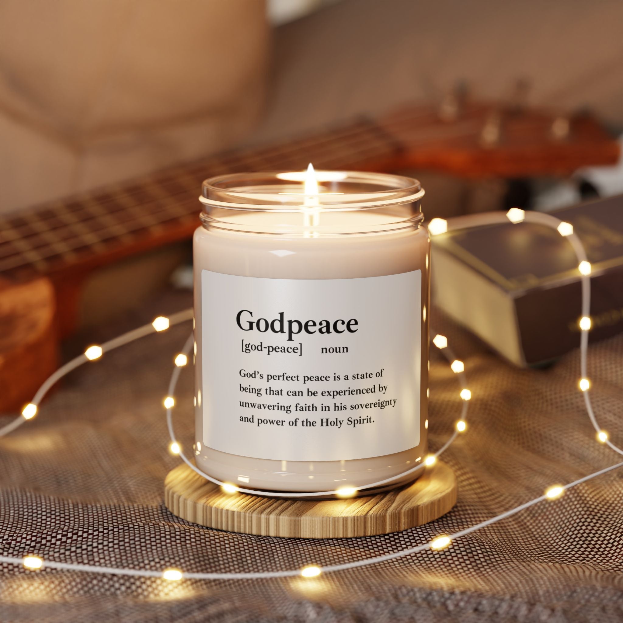 Godpeace Scented Soy Candle - 9oz Natural Wax Candle with Custom Label