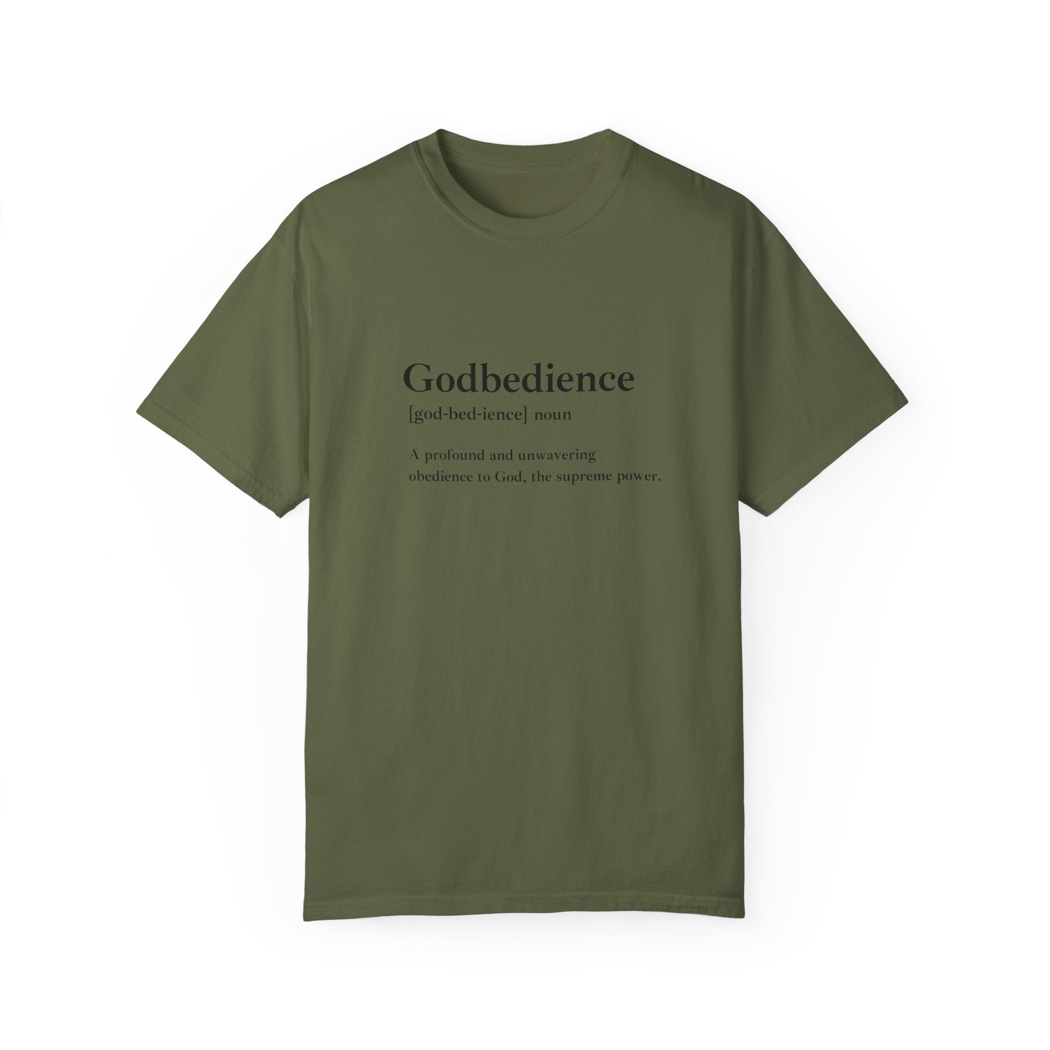 Godbedience Garment-Dyed T-Shirt | Comfort Colors 1717 | Soft-Washed & Customizable