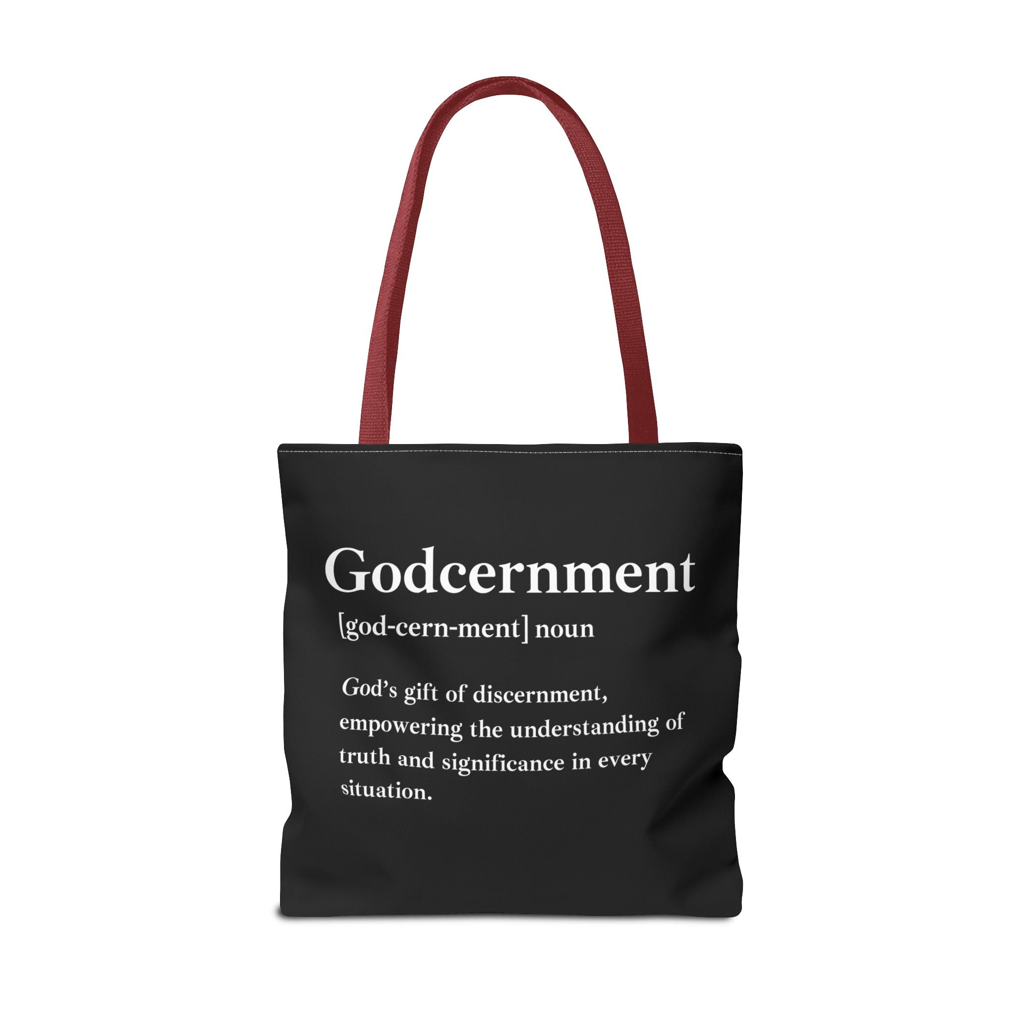 Godcernment Tote Bag - Custom Printed Stylish and Functional Tote