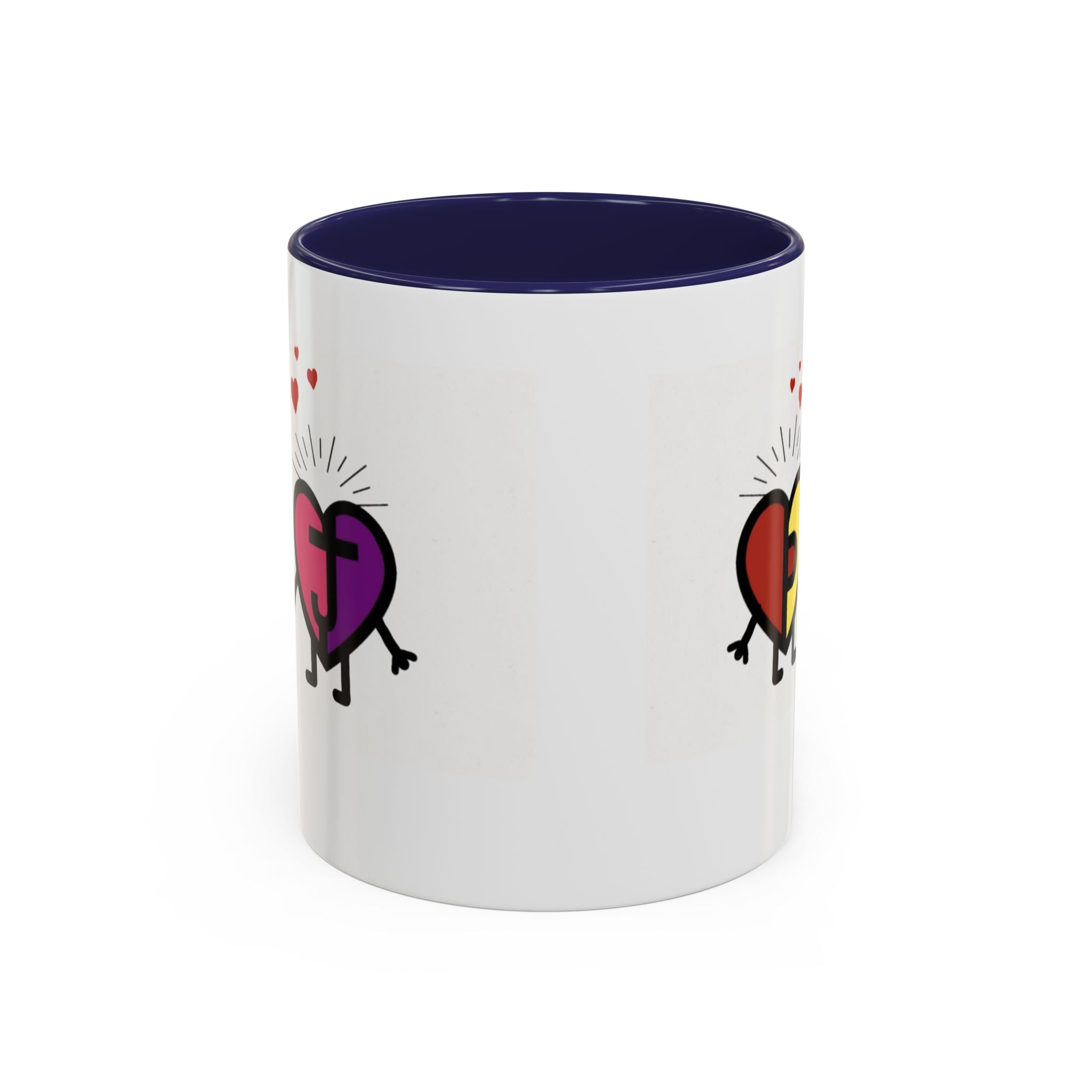 PJ & Joy Passionoy Mascots Accent Coffee Mug (11, 15oz)