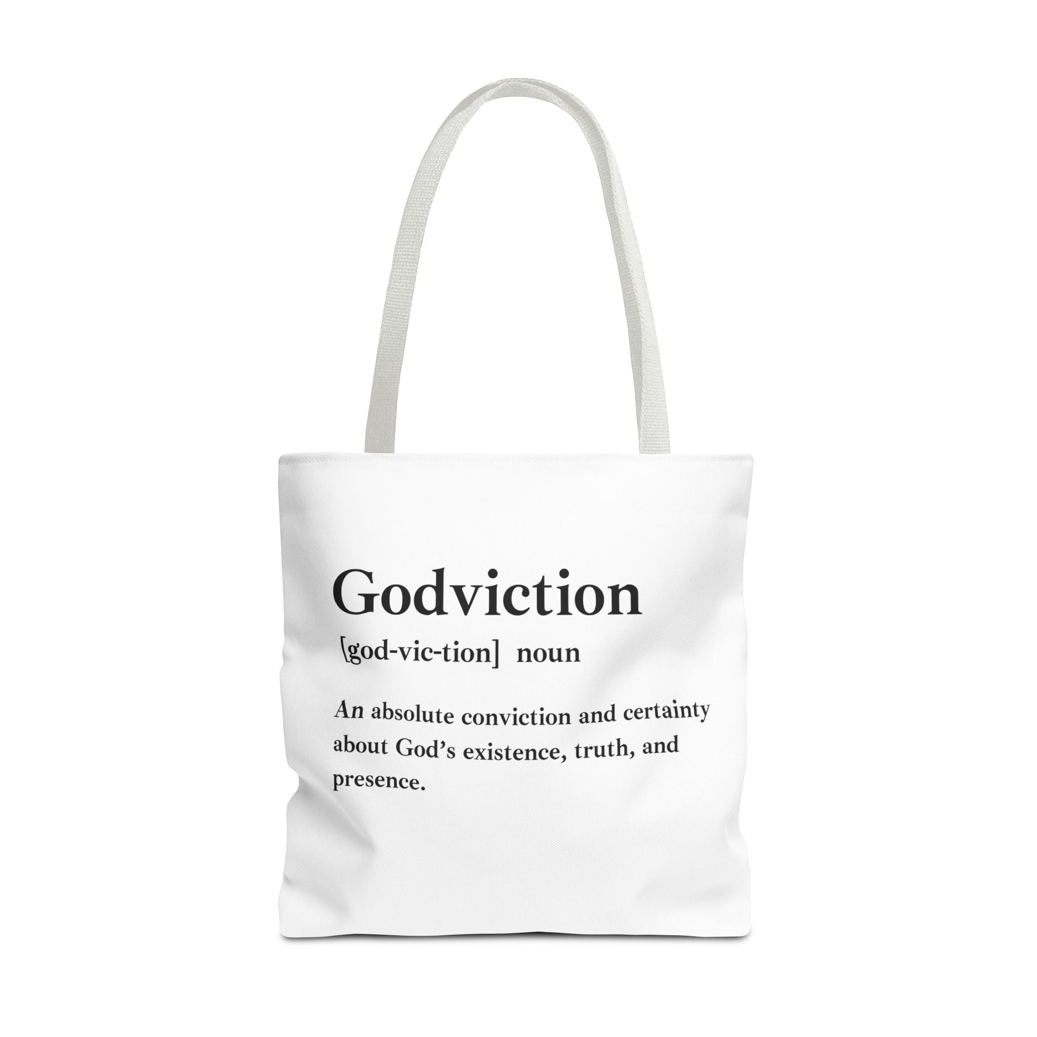 Godviction Tote Bag - Custom Printed Stylish and Functional Tote