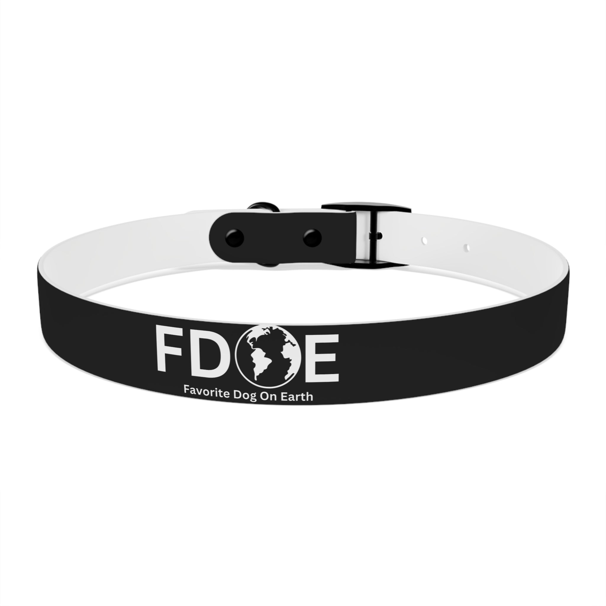 Favorite Dog On Earth (FDOE) Personalized Dog Collar - Customizable and Stylish Pet Accessory