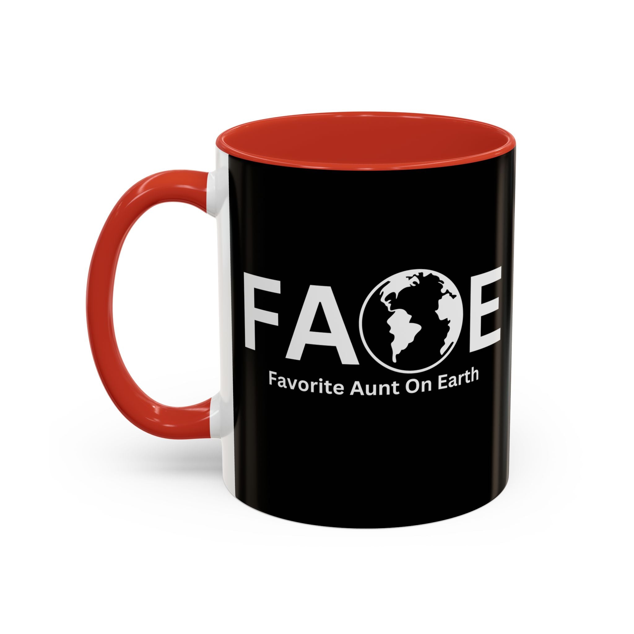 Favorite Aunt On Earth (FAOE) Accent Coffee Mug (11oz, 15oz)