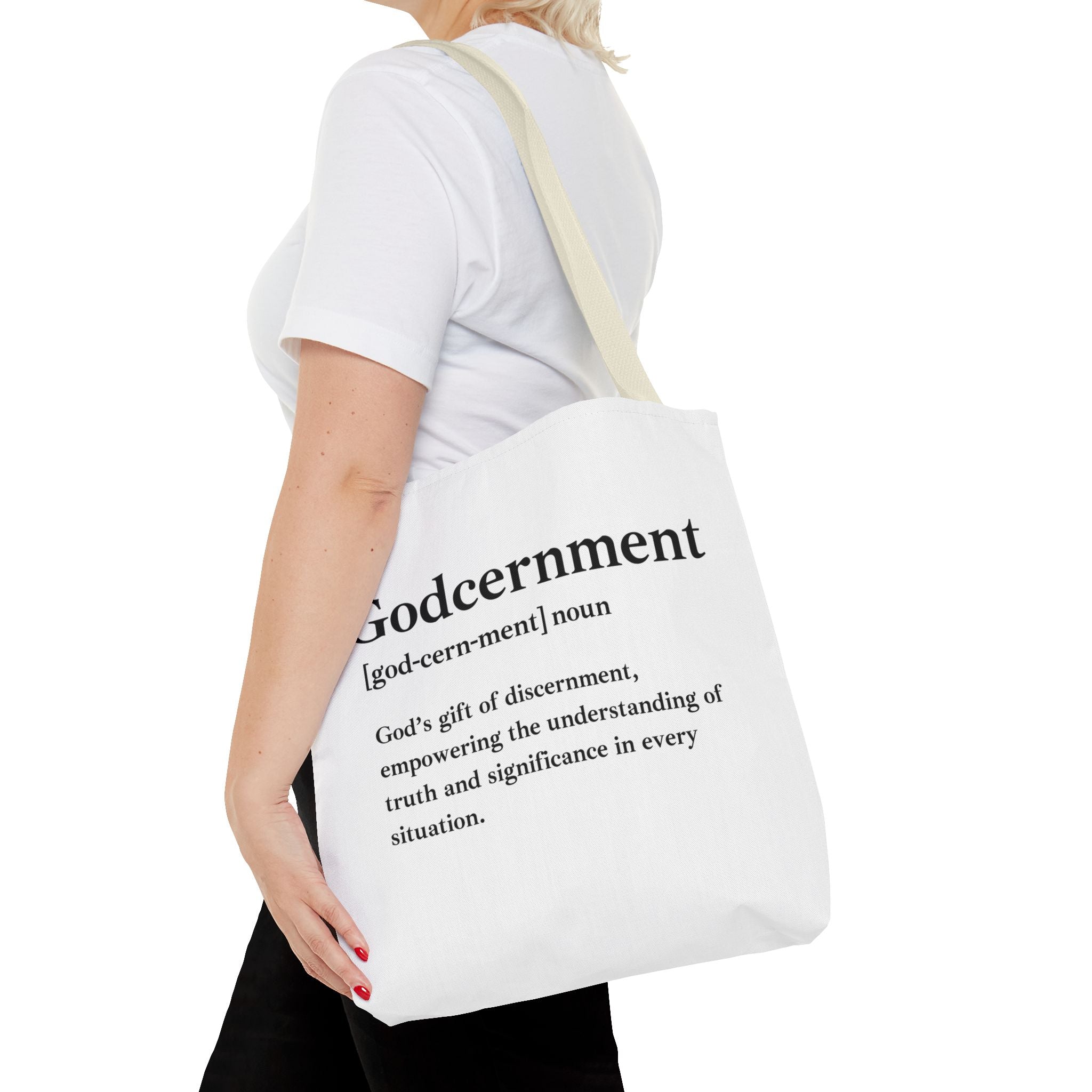 Godcernment Tote Bag - Custom Printed Stylish and Functional Tote