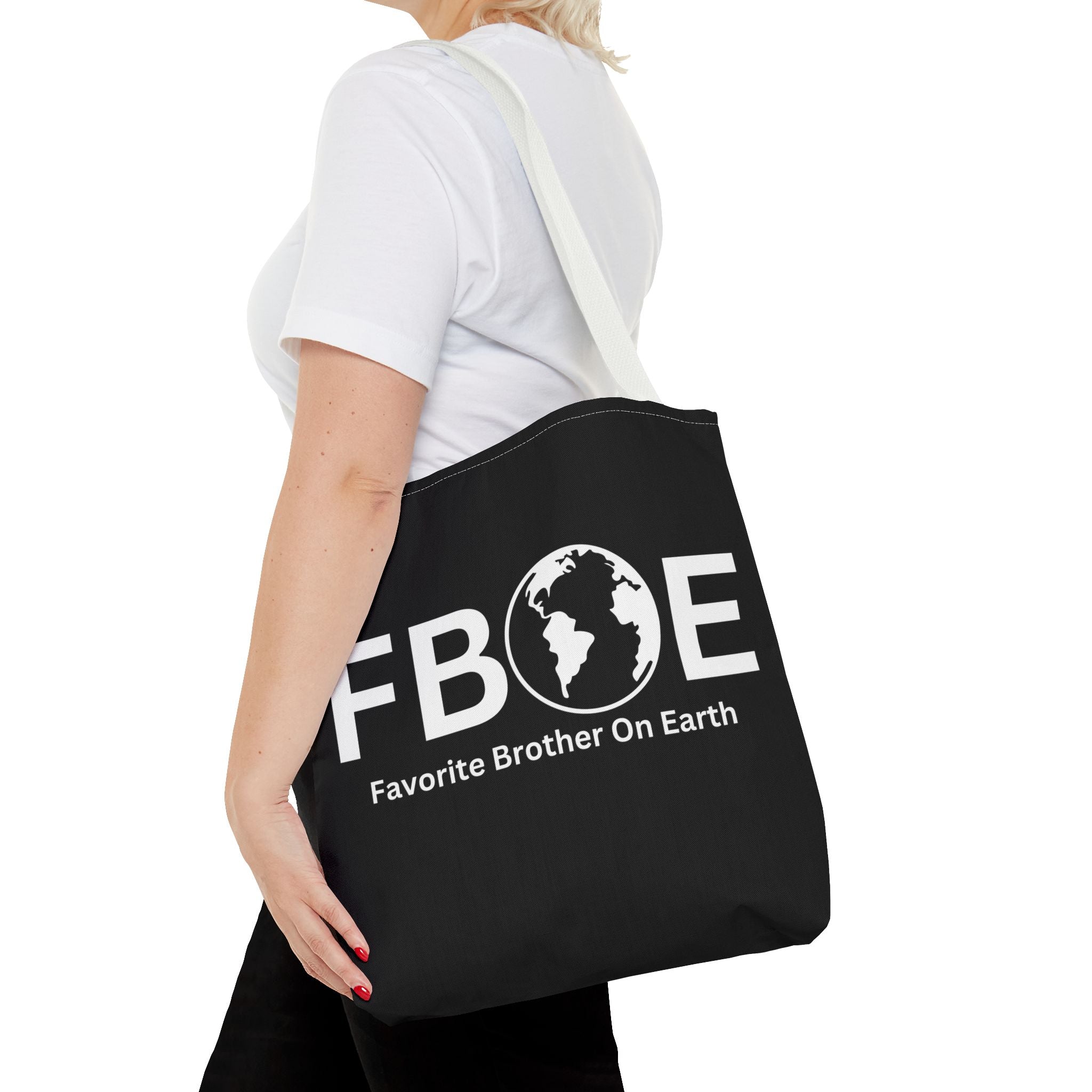 Favorite Brother On Earth (FBOE) Tote Bag - Custom Printed Stylish and Functional Tote