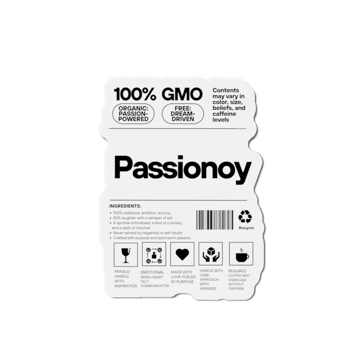 Passionoy Label Die-Cut Magnets - Customizable Flexible Vinyl Magnets