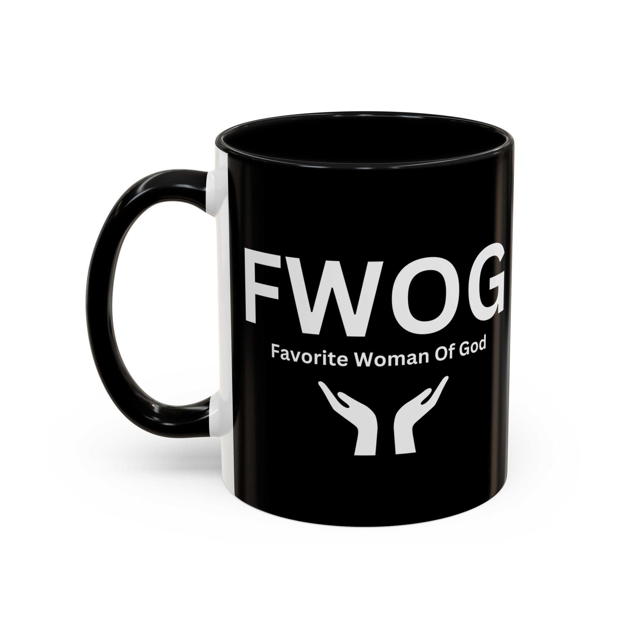 Favorite Woman of God (FWOG) Accent Coffee Mug (11oz, 15oz)