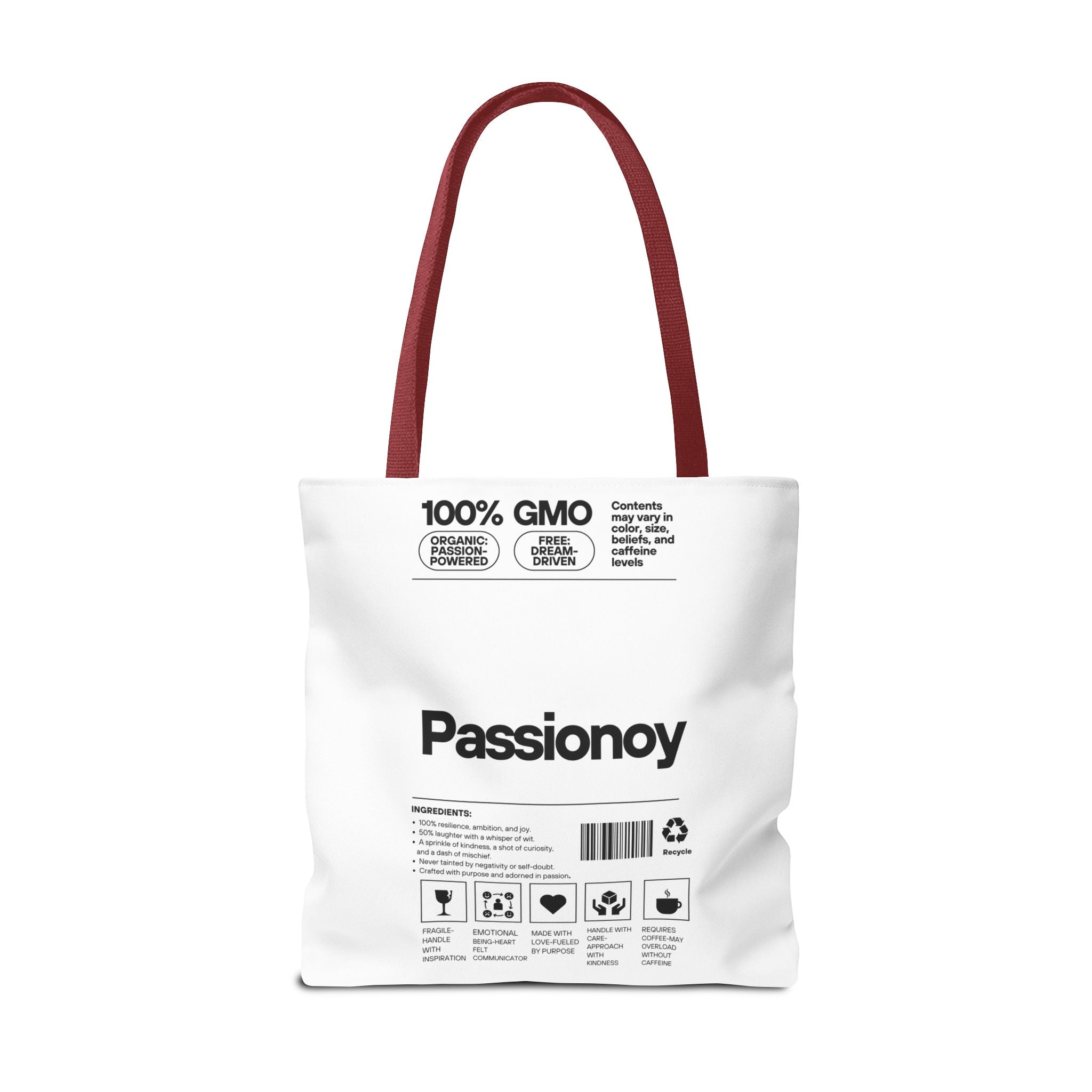Passionoy Label Tote Bag - Custom Printed Stylish and Functional Tote