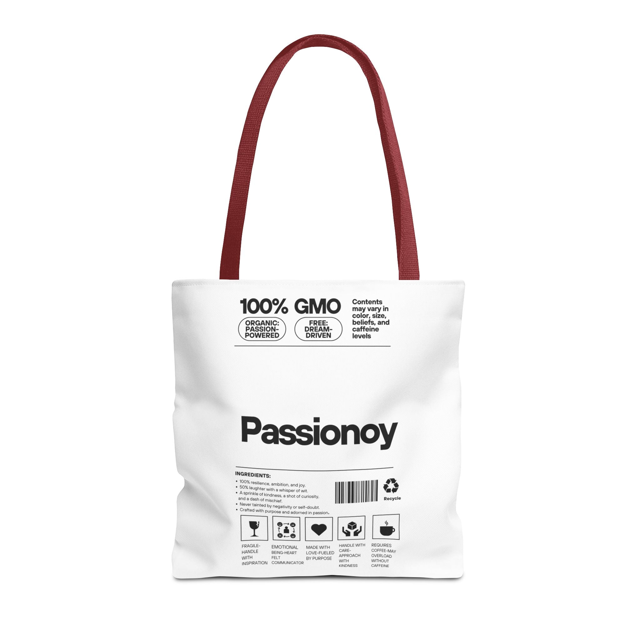 Passionoy Label Tote Bag - Custom Printed Stylish and Functional Tote