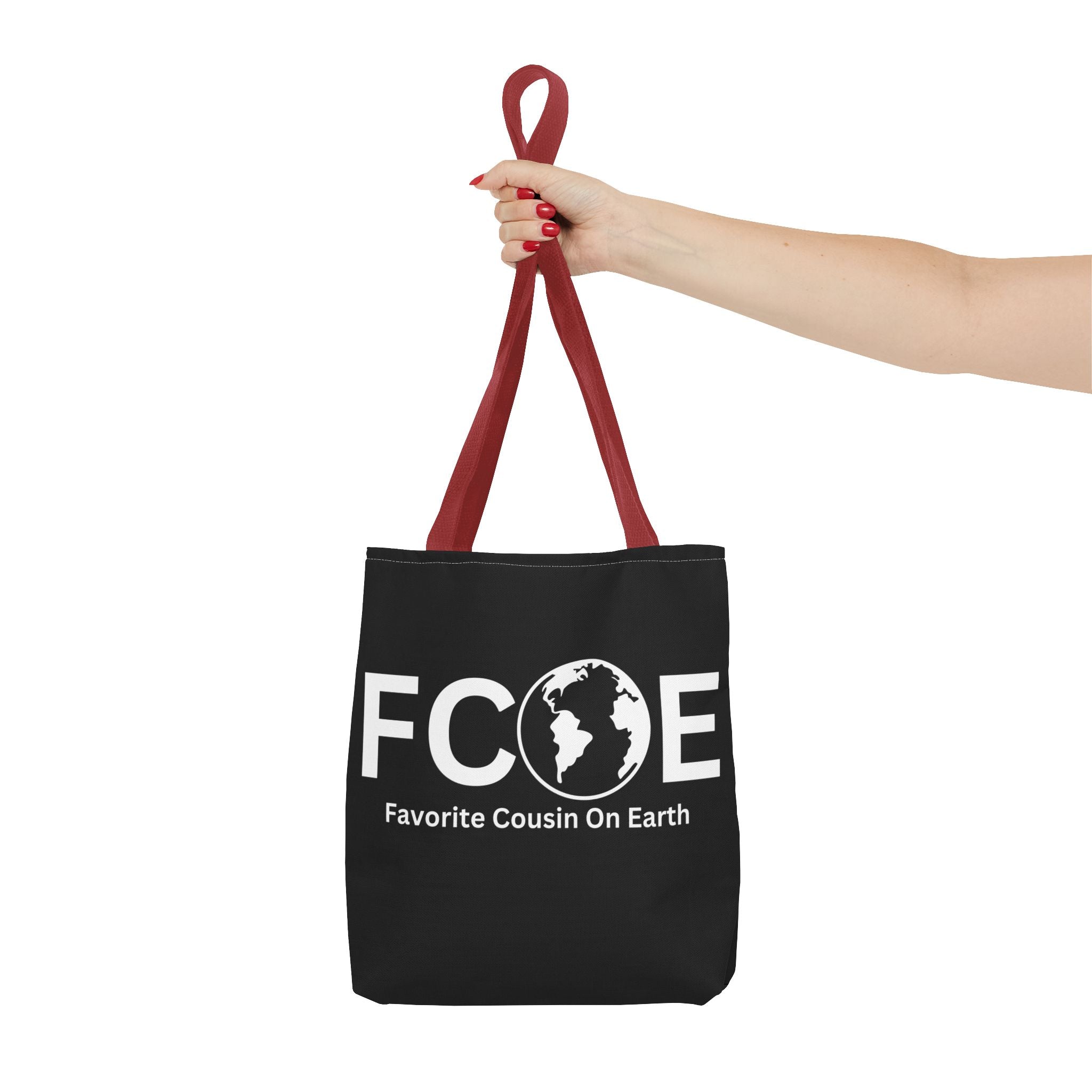 Favorite Cousin On Earth (FCOE) Tote Bag - Custom Printed Stylish and Functional Tote