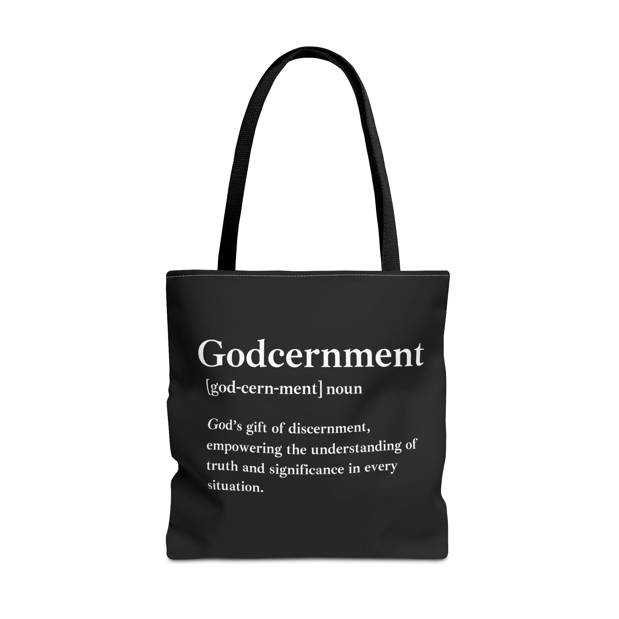 Godcernment Tote Bag - Custom Printed Stylish and Functional Tote