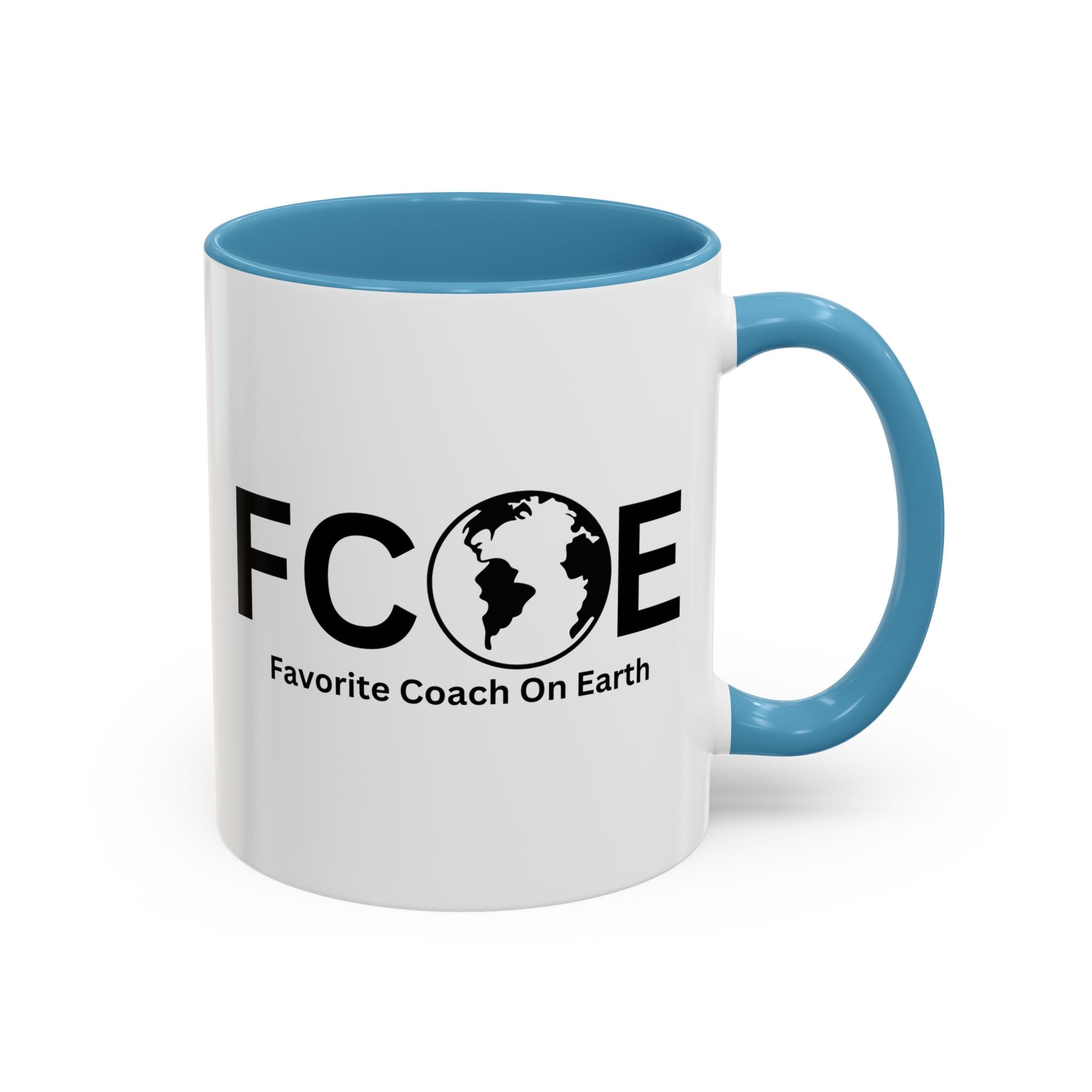 Favorite Coach On Earth (FCOE) Accent Coffee Mug (11oz, 15oz)
