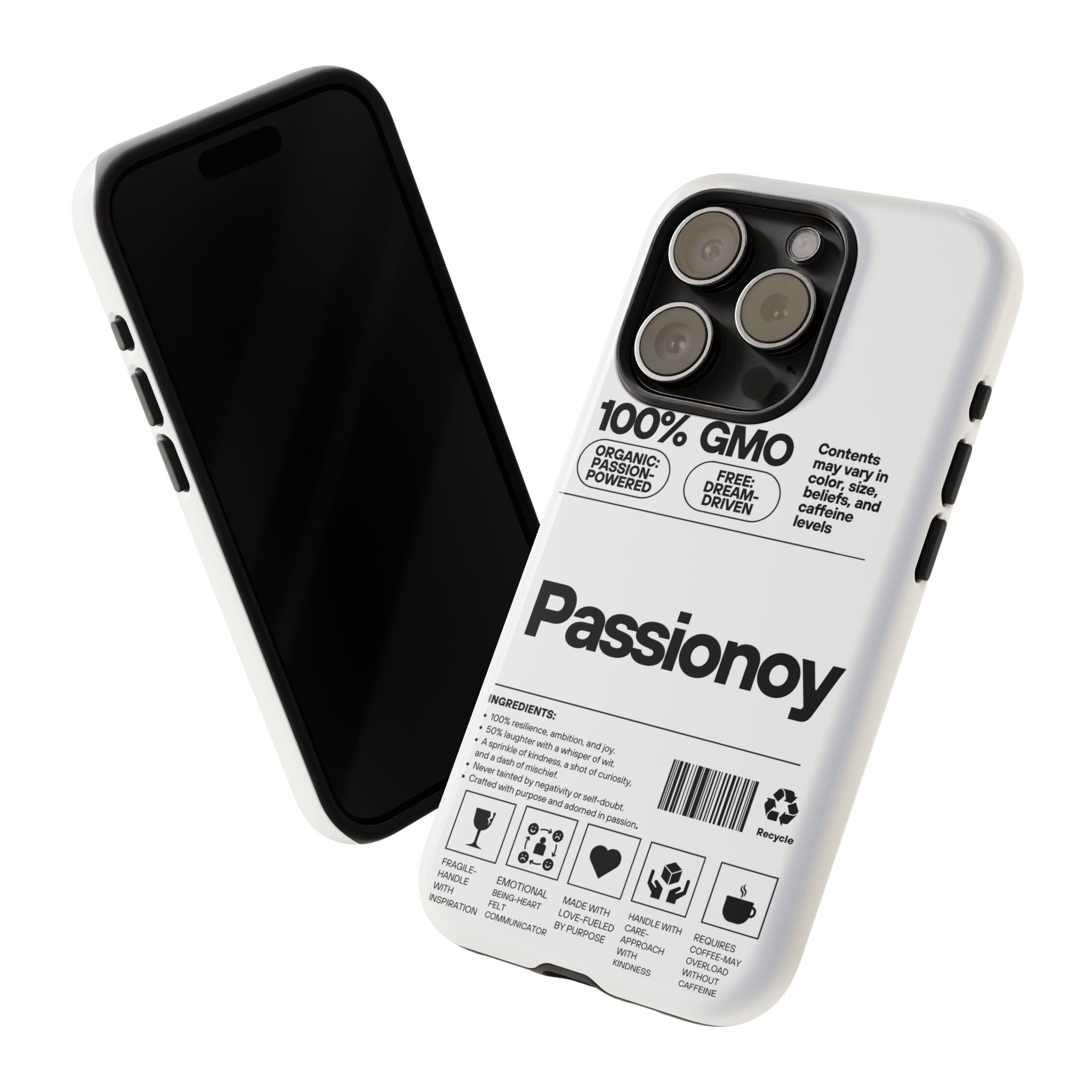 Passionoy Label Tough Cases - Custom Protective Phone Cases for iPhone, Samsung Galaxy, and Google Pixel
