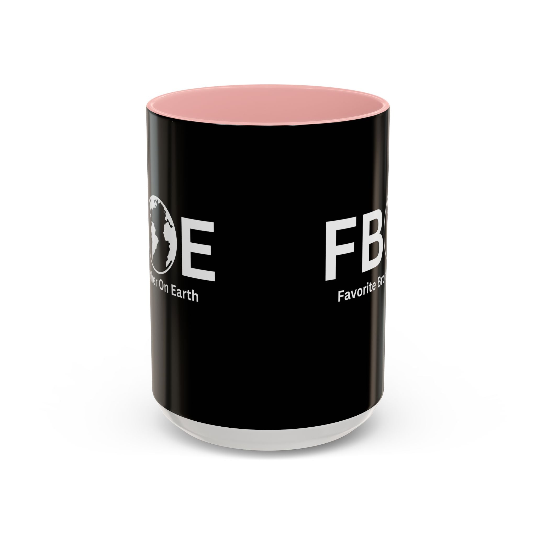 Favorite Brother On Earth (FBOE) Accent Coffee Mug (11oz, 15oz)