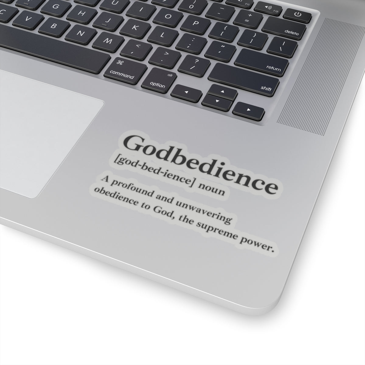 Godbedience Kiss-Cut Stickers - Custom Vinyl Stickers for Creative Decor