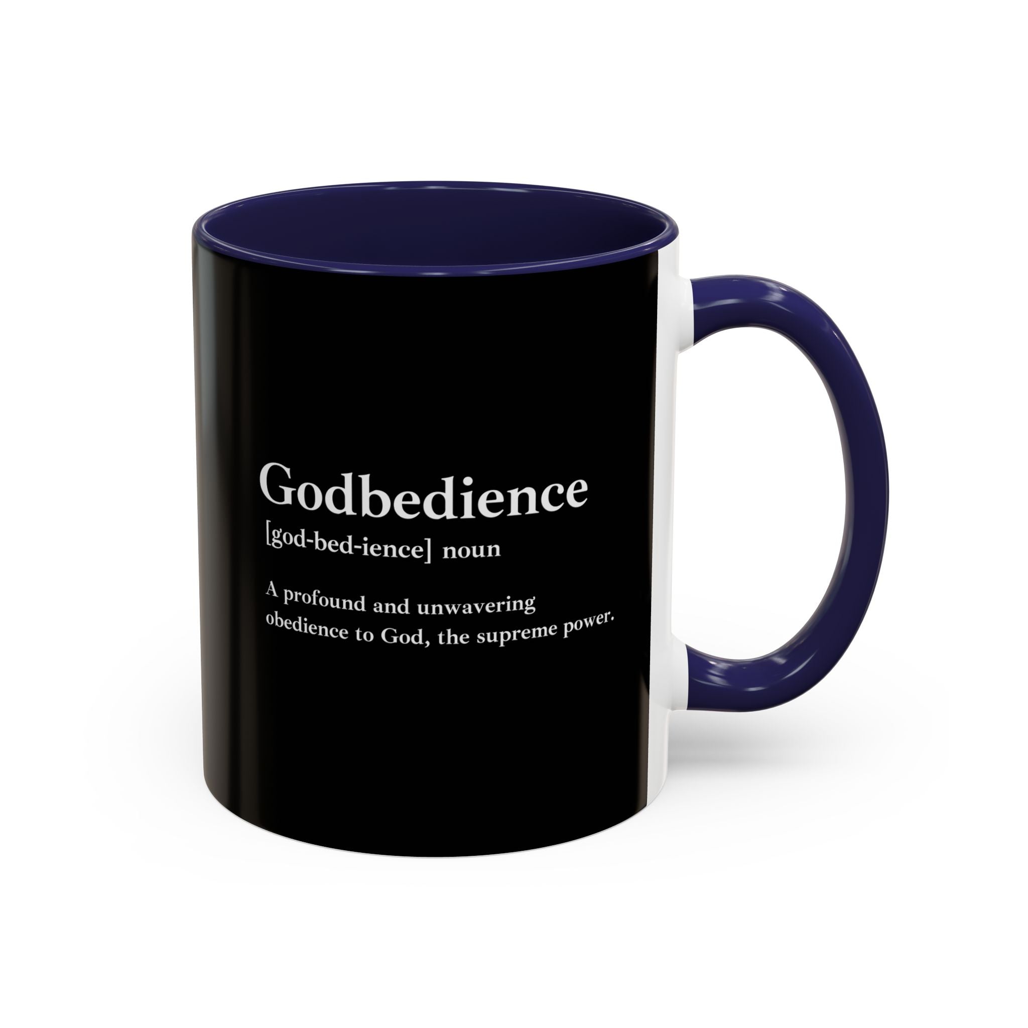 Godbedience Accent Coffee Mug (11, 15oz)