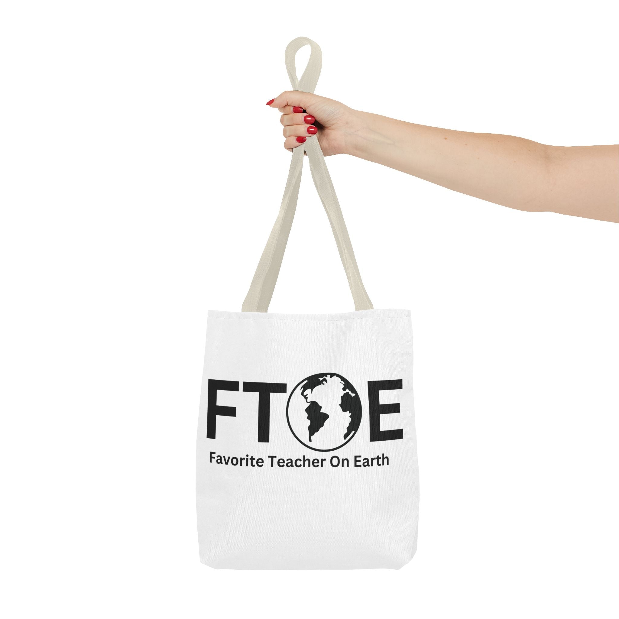 Favorite Teacher On Earth (FTOE) Tote Bag - Custom Printed Stylish and Functional Tote