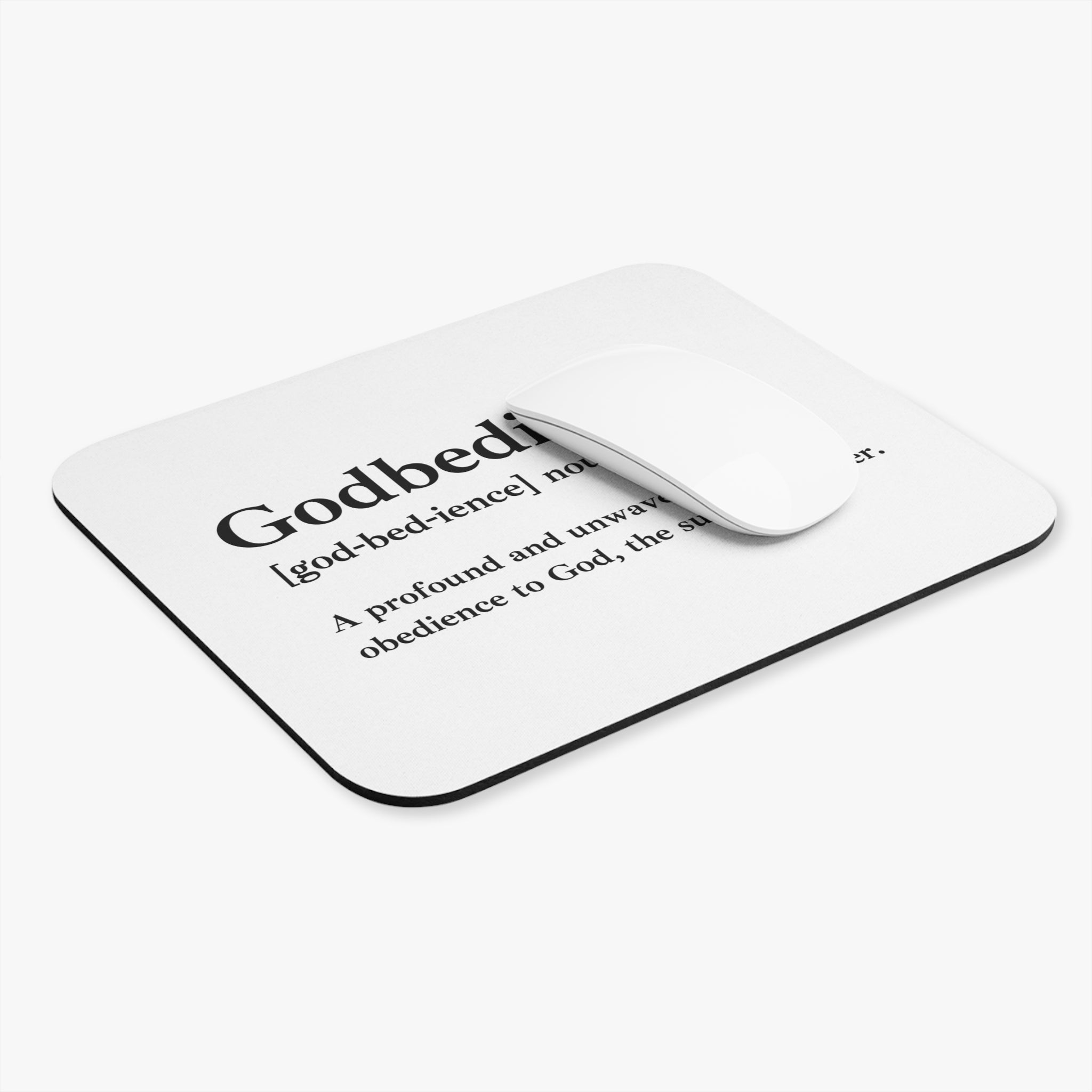 Godbedience Mouse Pad - Custom Personalized Gaming and Office Mouse Pad