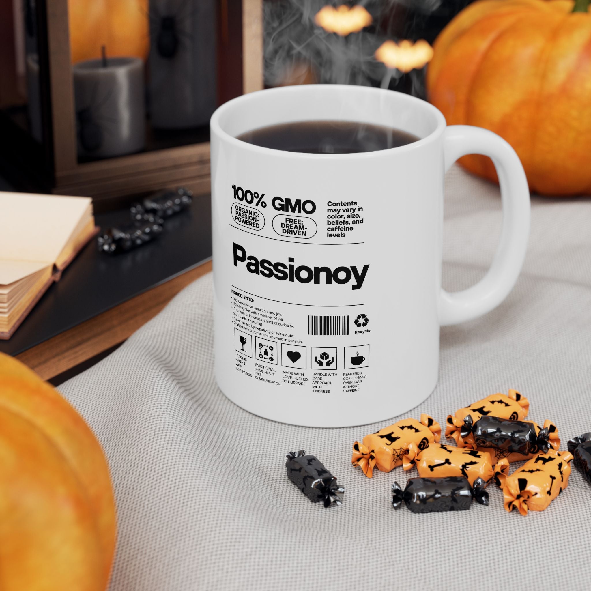 Passionoy Label Accent Coffee Mug (11oz, 15oz)