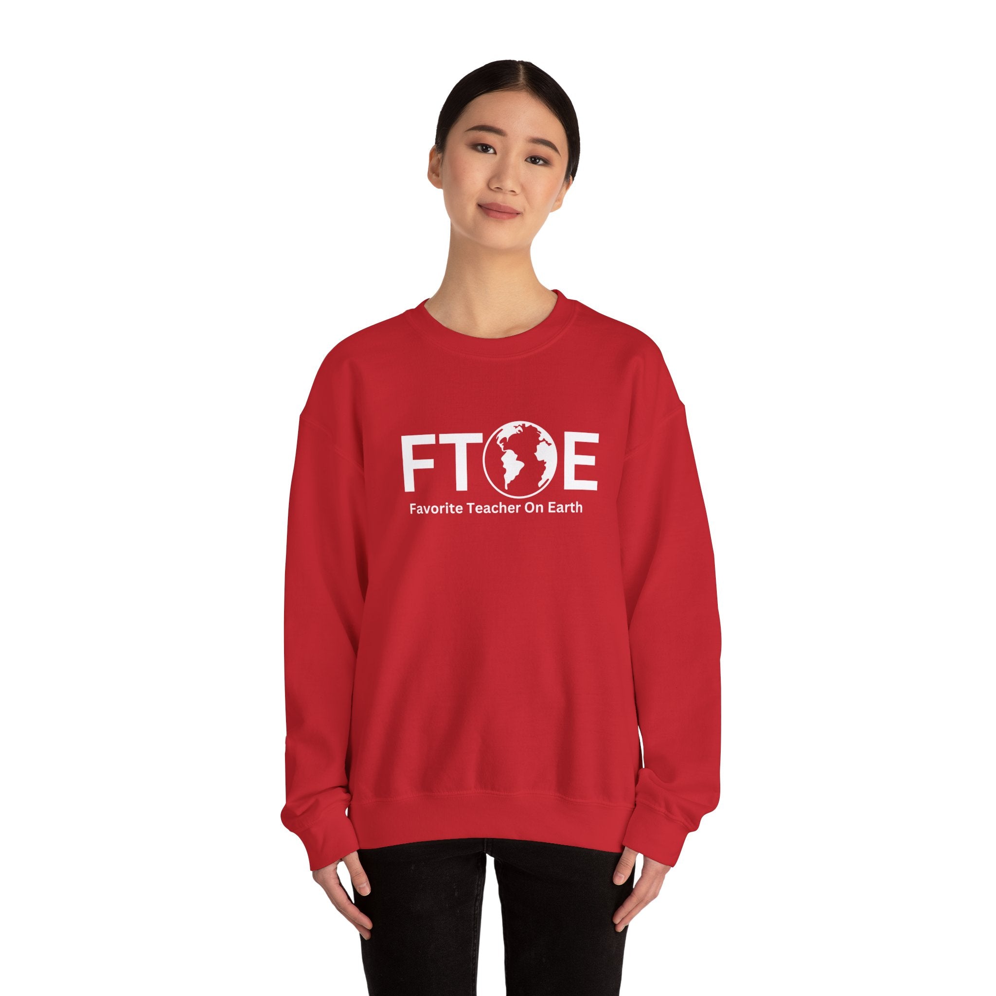 Favorite Teacher On Earth (FTOE) - Unisex Heavy Blend Crewneck Sweatshirt