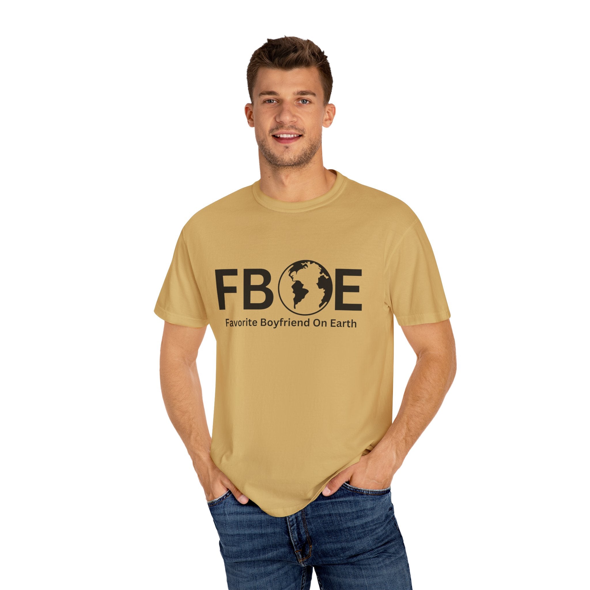 Favorite Boyfriend On Earth (FBOE) Customizable Garment-Dyed T-Shirt – Soft-Washed Comfort Colors 1717